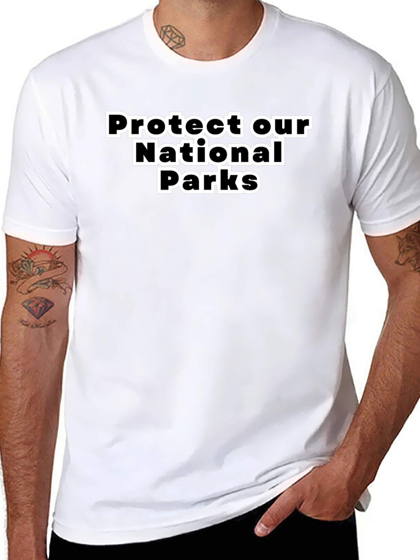 Black Protect Our National Parks Graphic Tee view 8