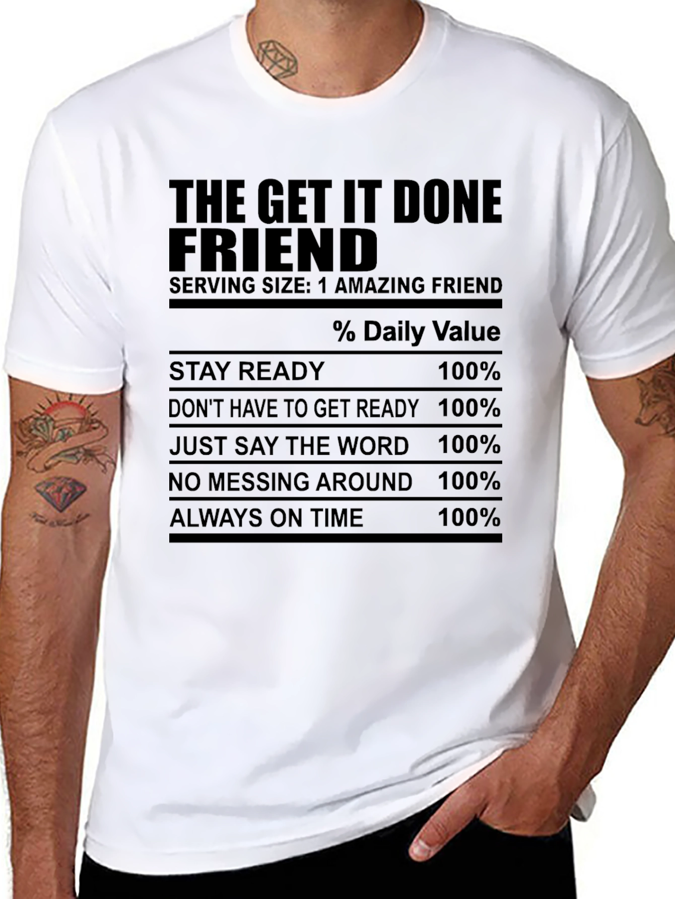 Black The Get It Done Friend T-Shirt view 8