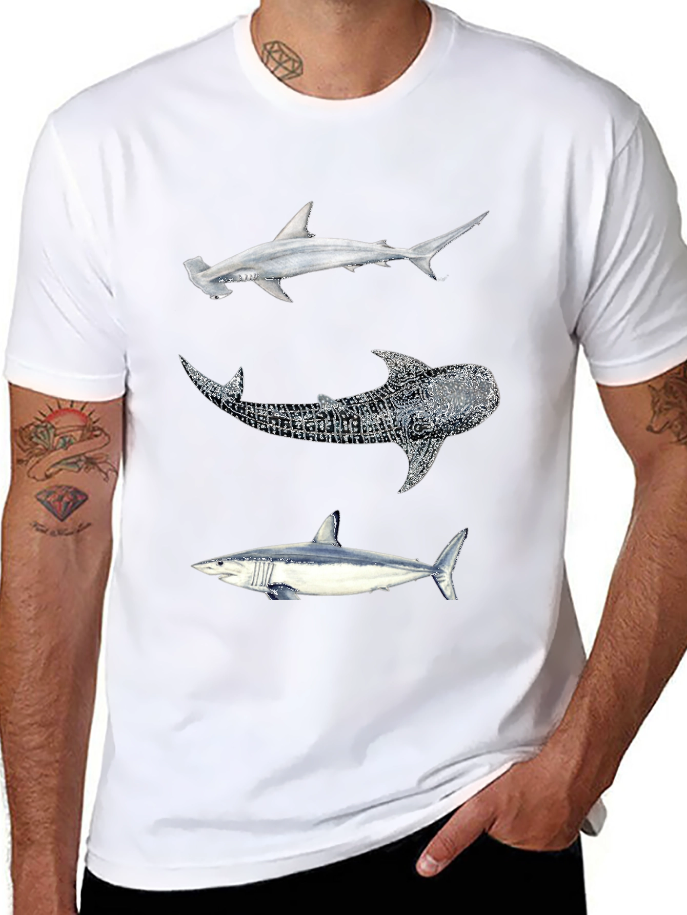 Black Shark Trio Black T-Shirt view 8