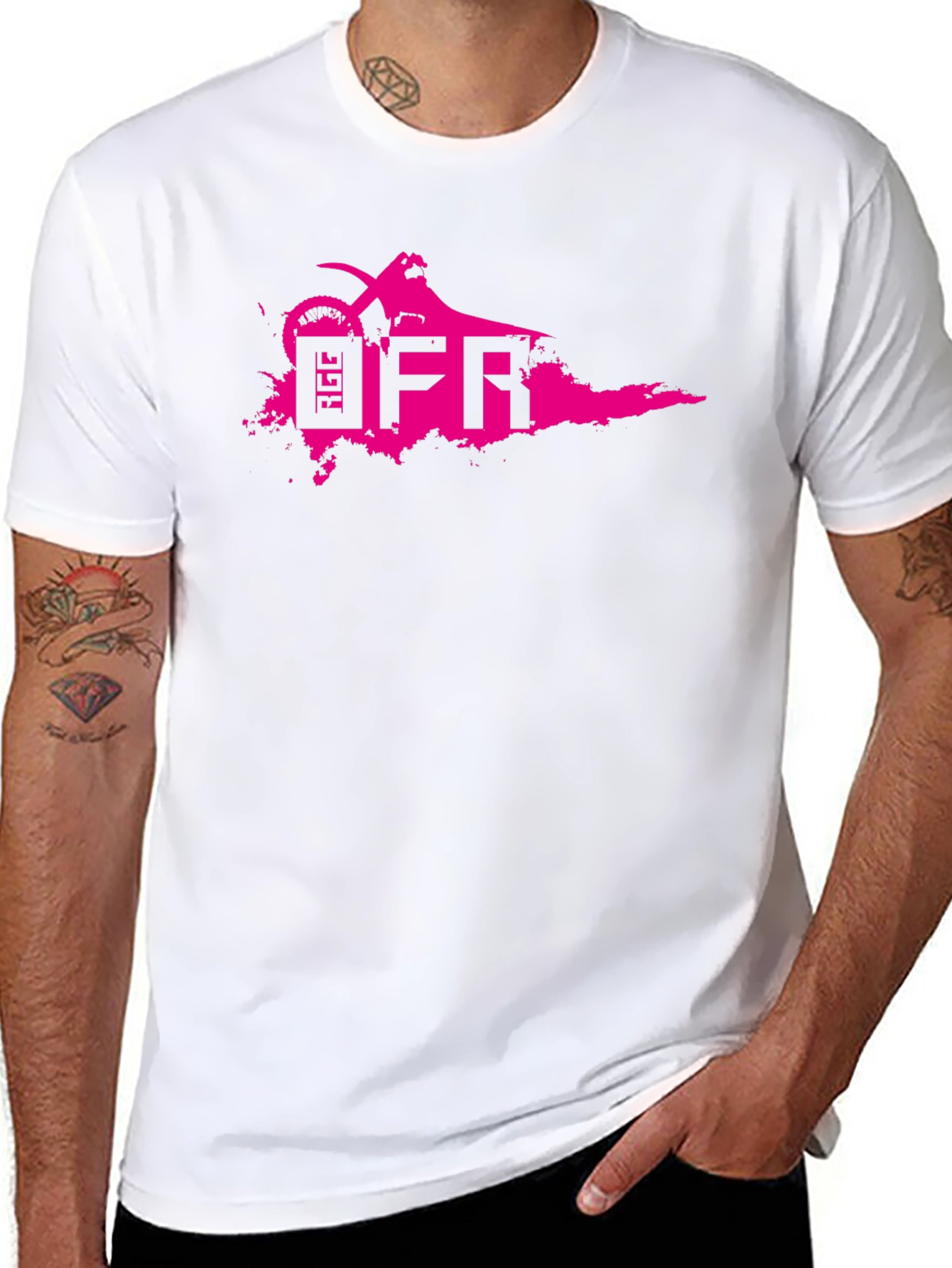 Black Black OFR Dirt Bike T-Shirt - Bold Graphic Tee view 8