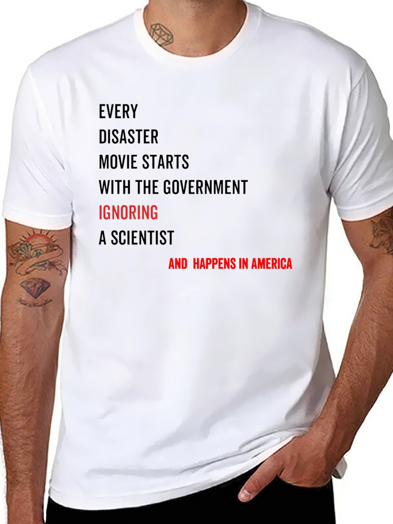 Black Every Disaster Movie T-Shirt view 8