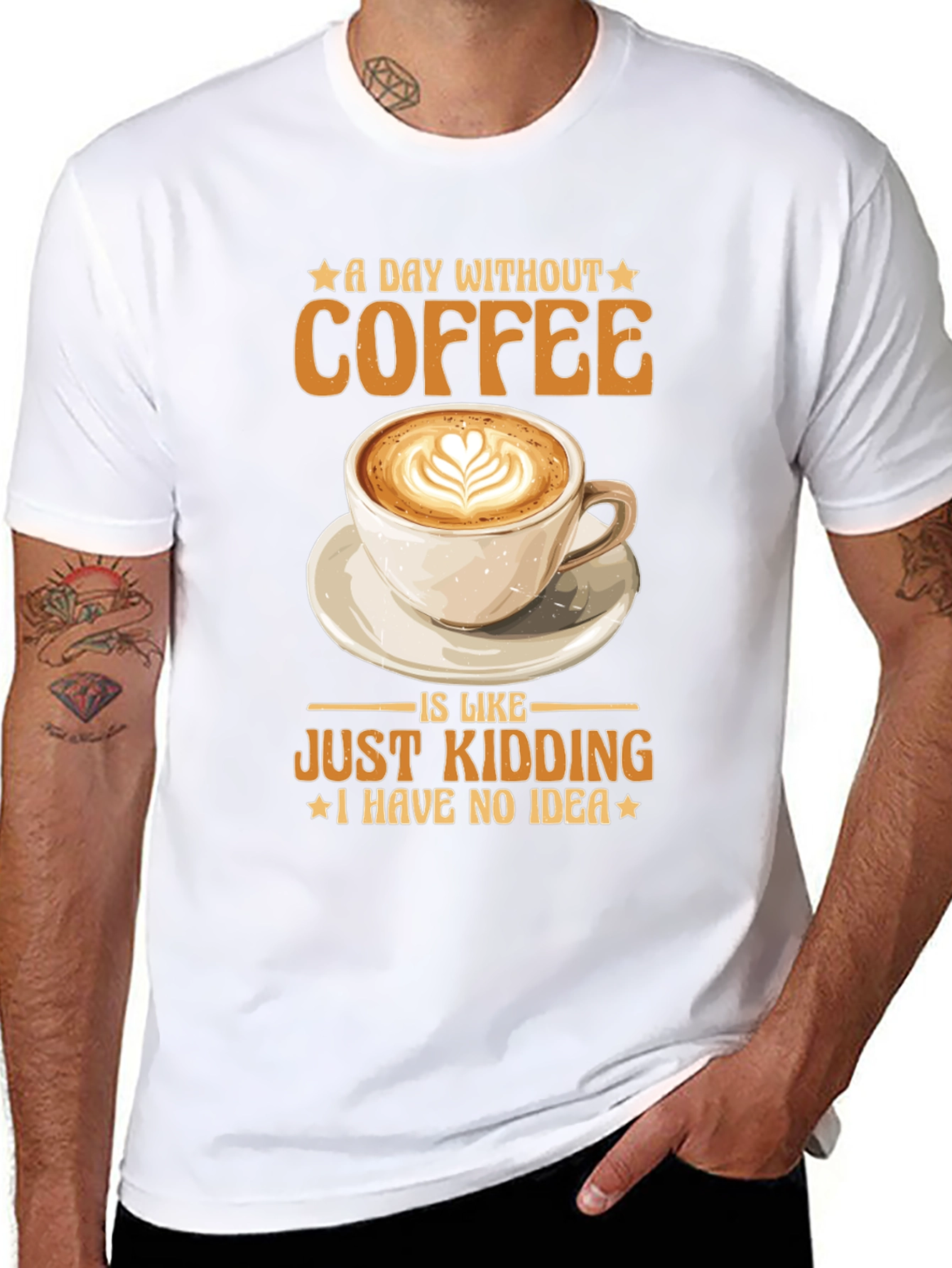 Black Coffee Lover T-Shirt - Funny Coffee Tee view 8