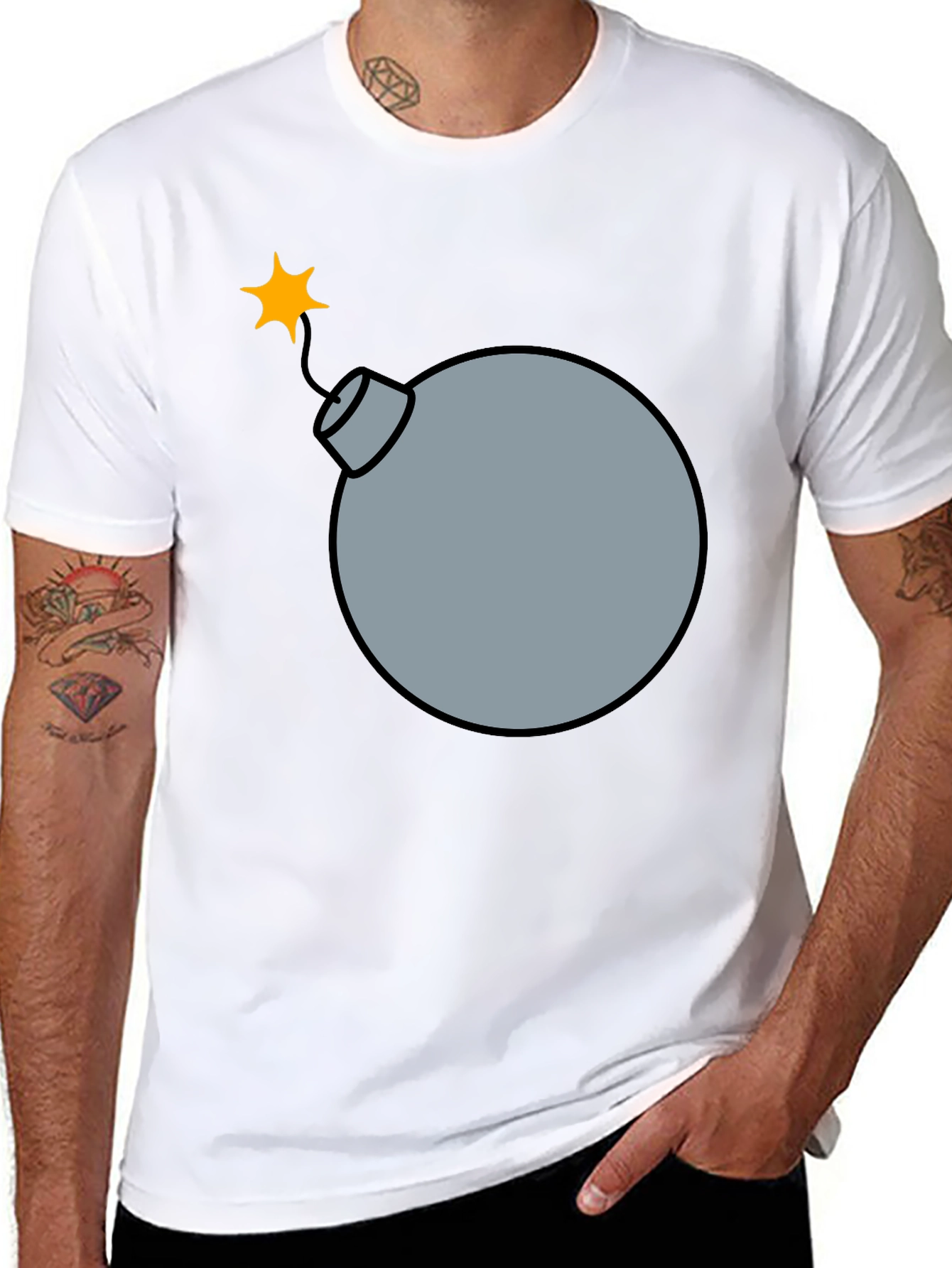 Black Bomb Graphic Tee - Explosive Style view 8