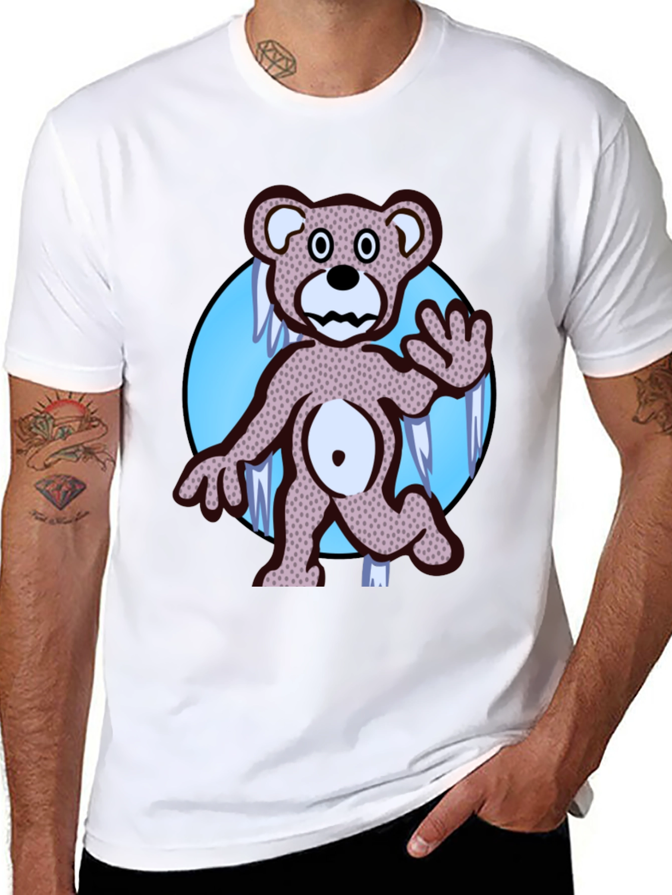 Black Dancing Bear Graphic Tee - Grateful Dead Inspired view 8