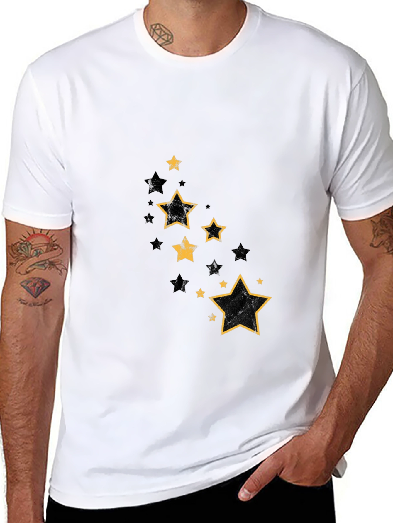 Black Star Graphic Black T-Shirt view 8