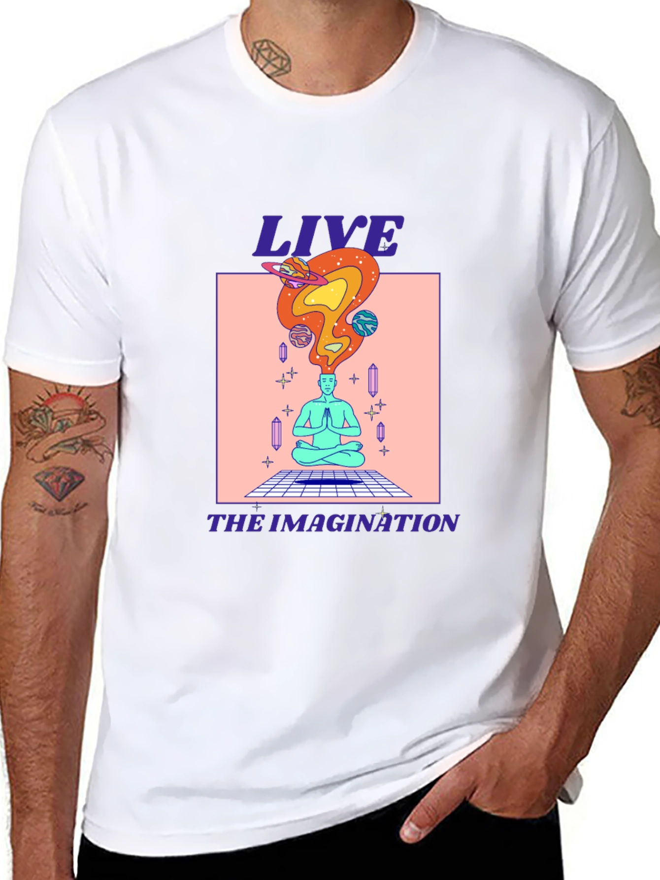 Black Live the Imagination Graphic Tee view 8