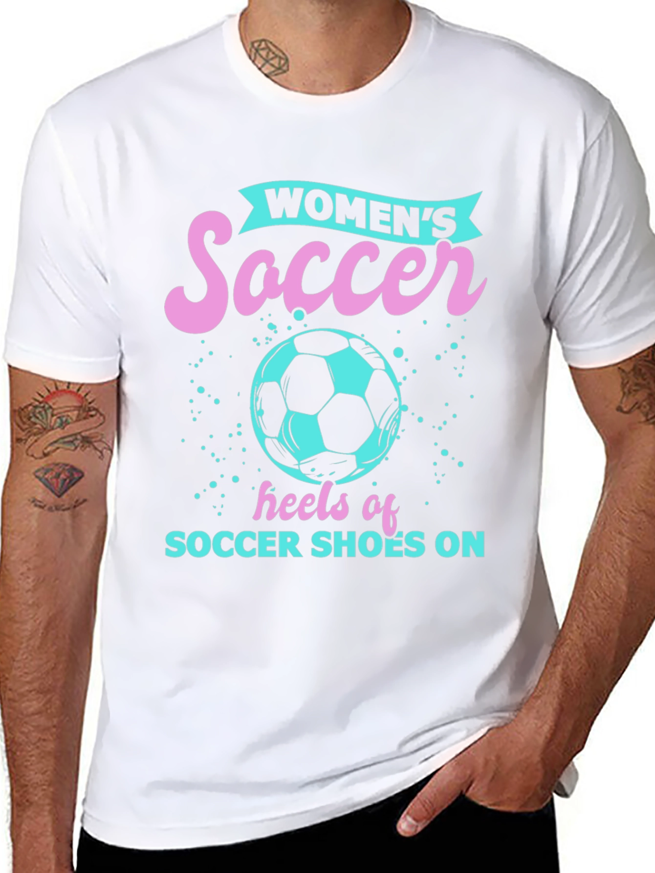 Women's Soccer Heels Graphic Tee - 8
