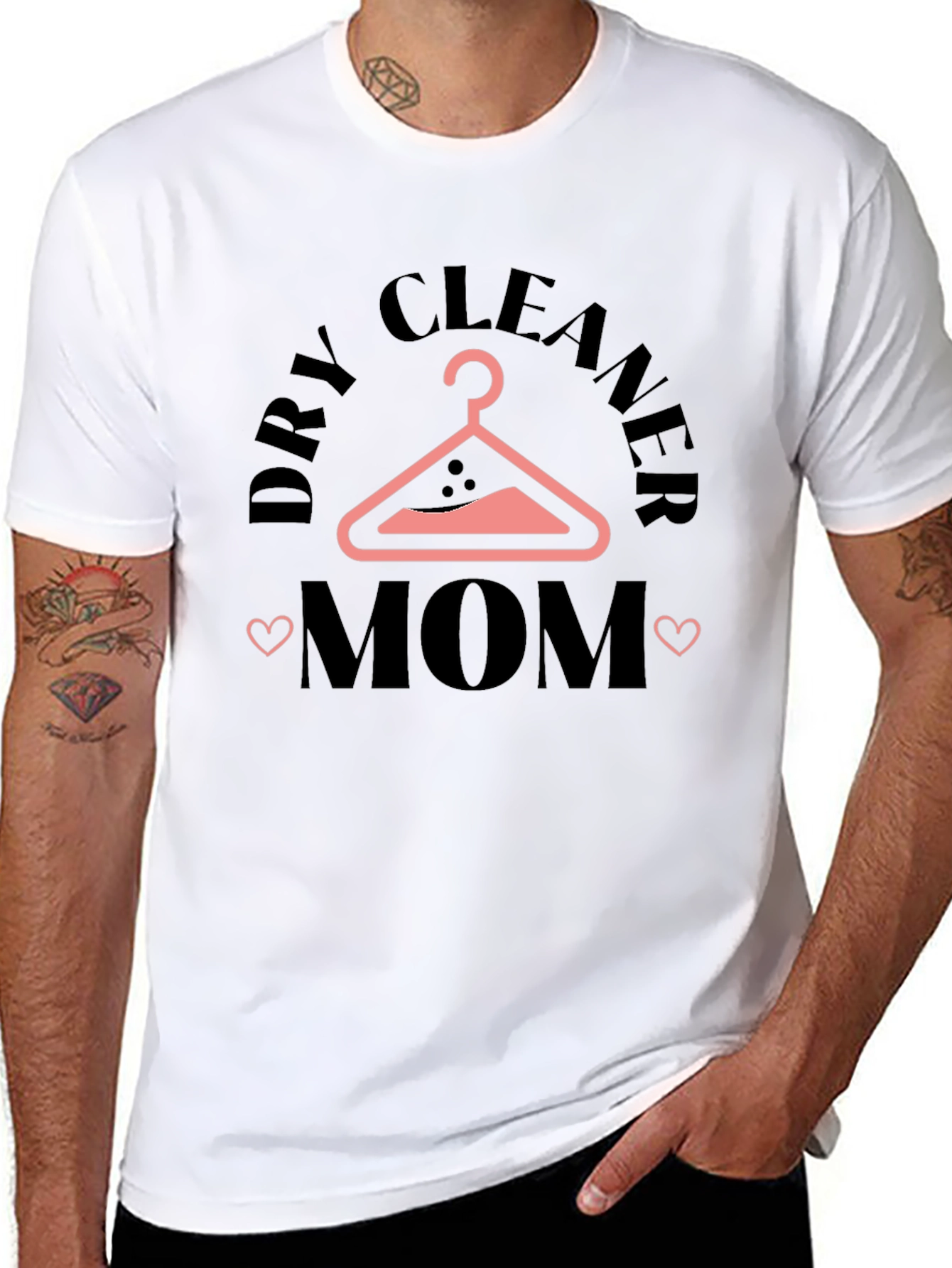 Black Dry Cleaner Mom T-Shirt - Stylish Graphic Tee view 8