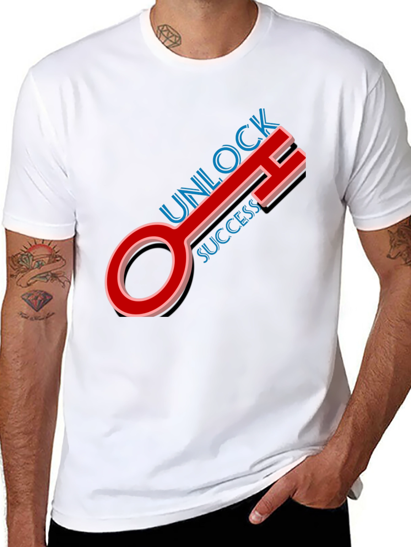 Black Unlock Success Graphic Tee - Black view 8