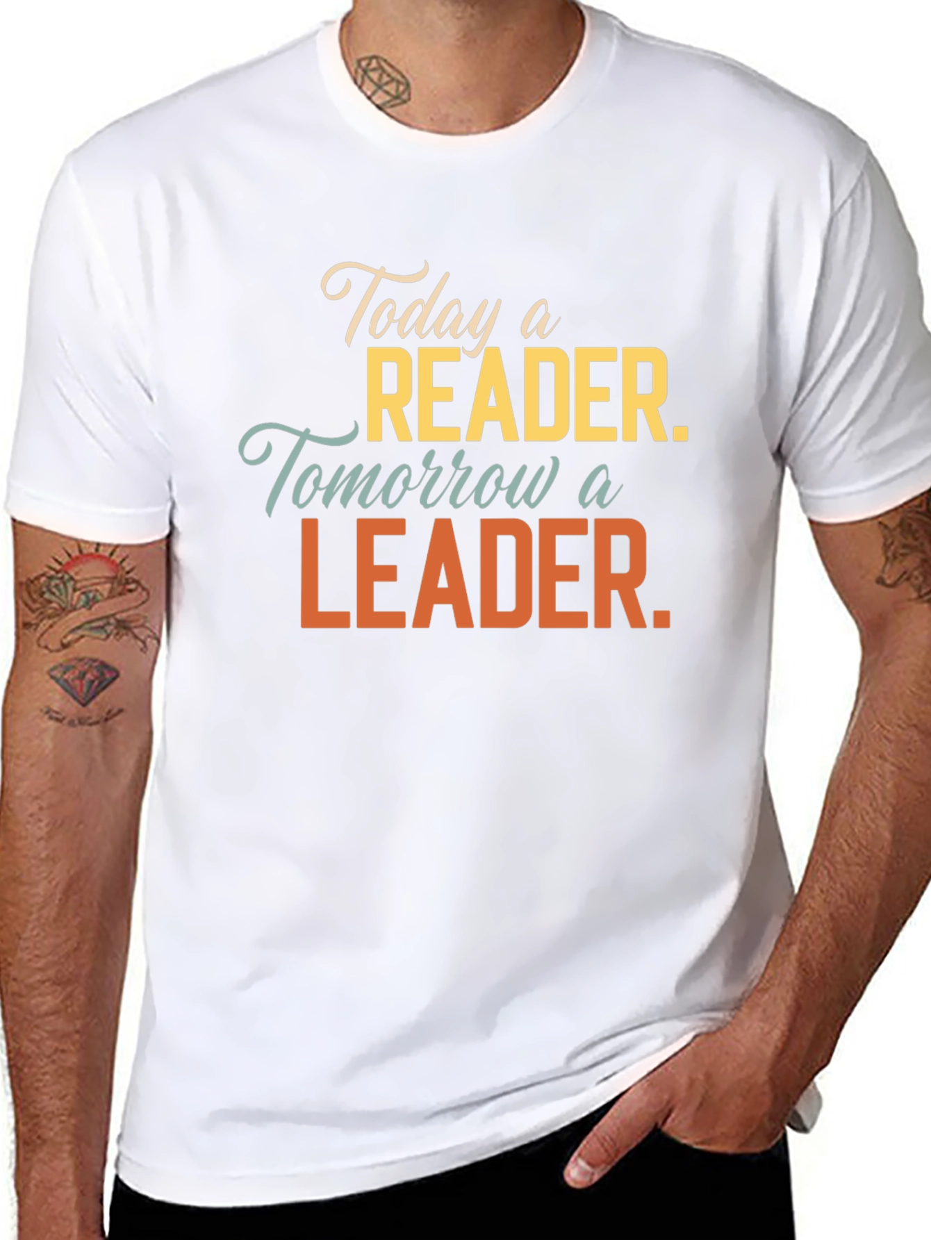 Black Reader Leader Graphic Tee - Soft Cotton Blend T-Shirt view 8