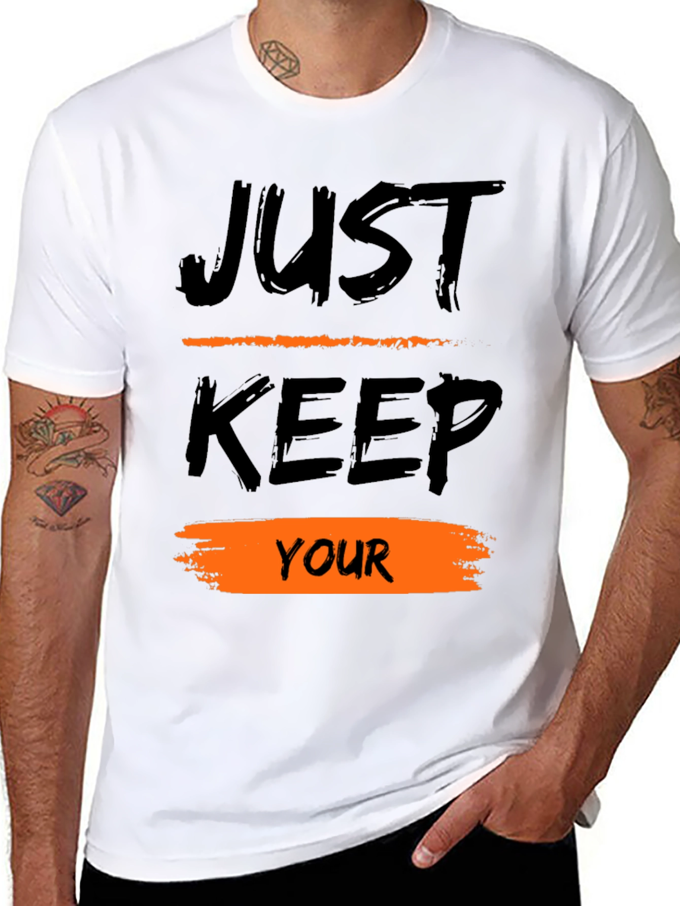 Black Just Keep Your T-Shirt view 8