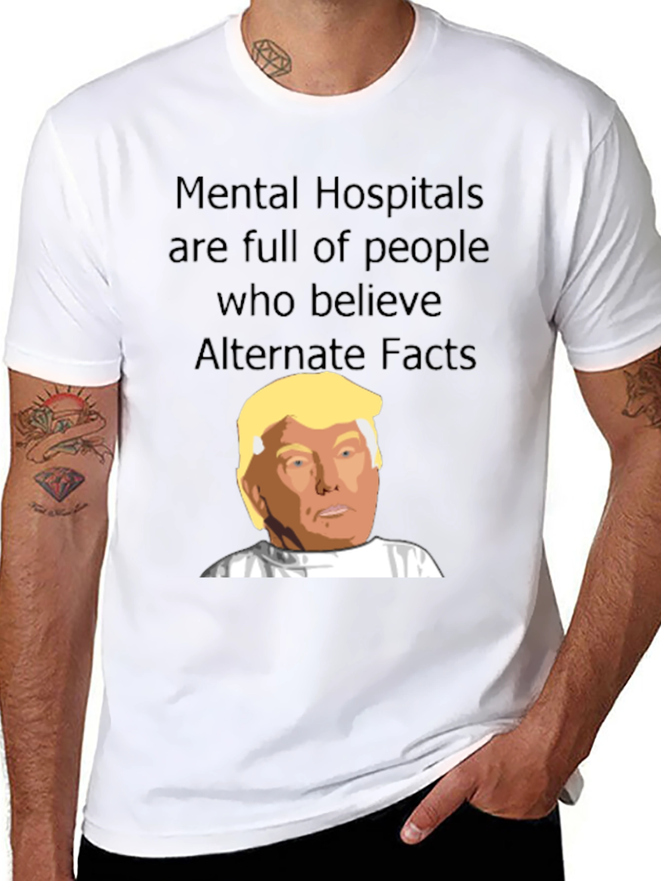Black Mental Hospitals Trump T-Shirt view 8