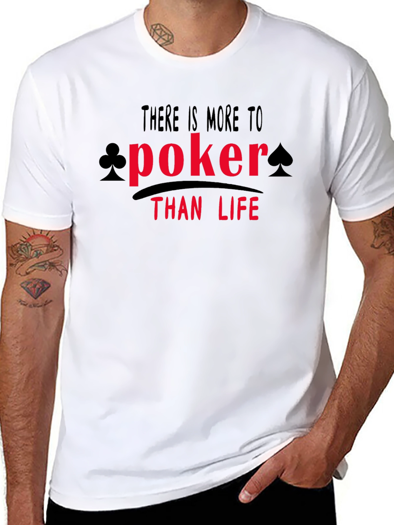 Poker Than Life Graphic Tee - Black - 8