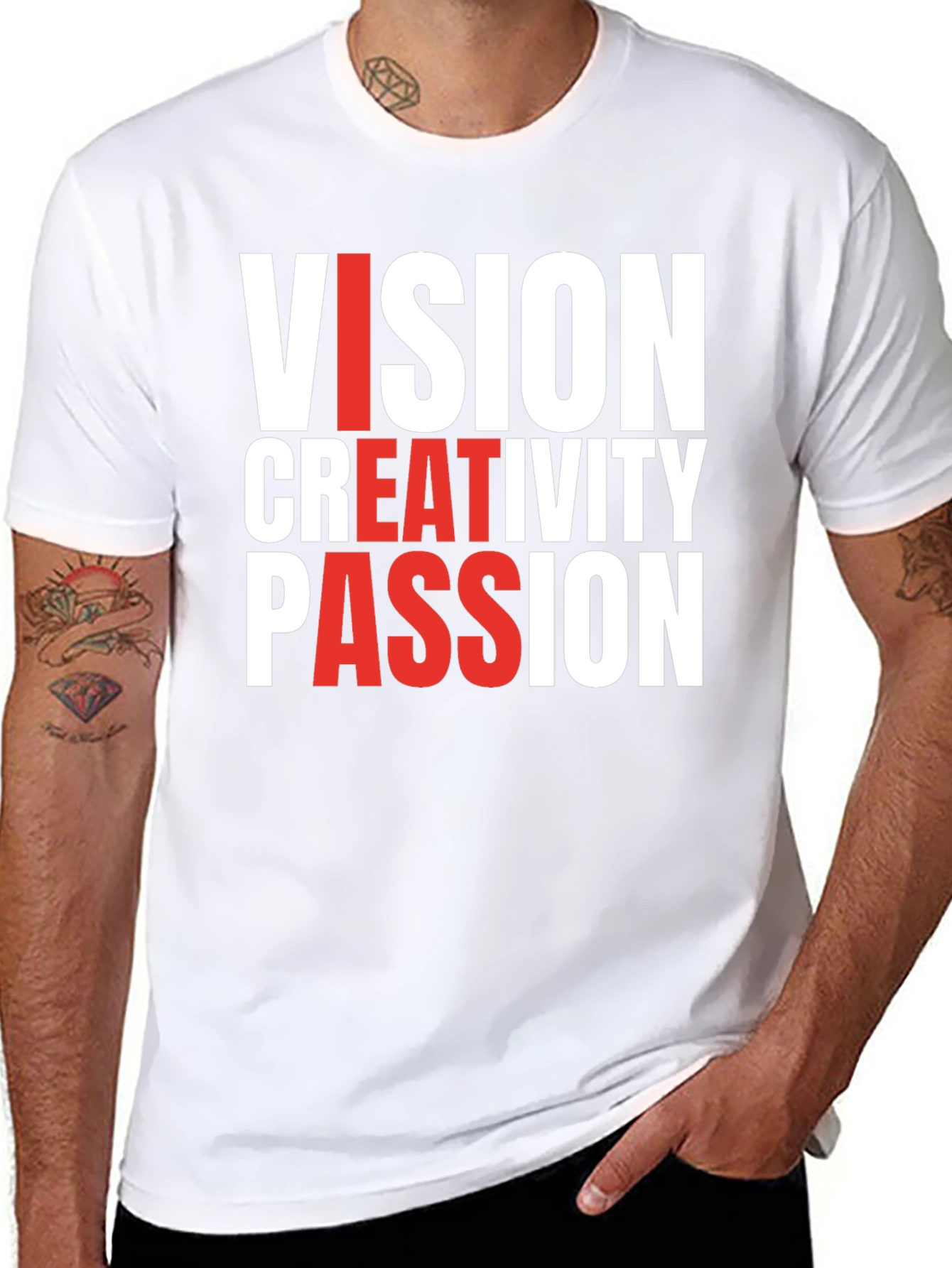 Black Vision Creativity Passion T-Shirt view 8
