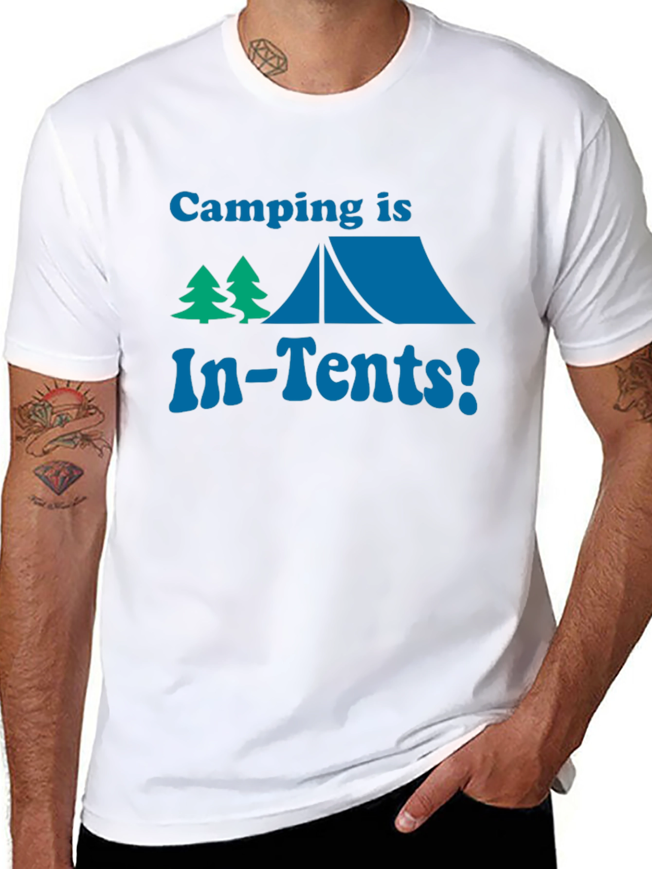 Black Camping is In-Tents! T-Shirt view 8