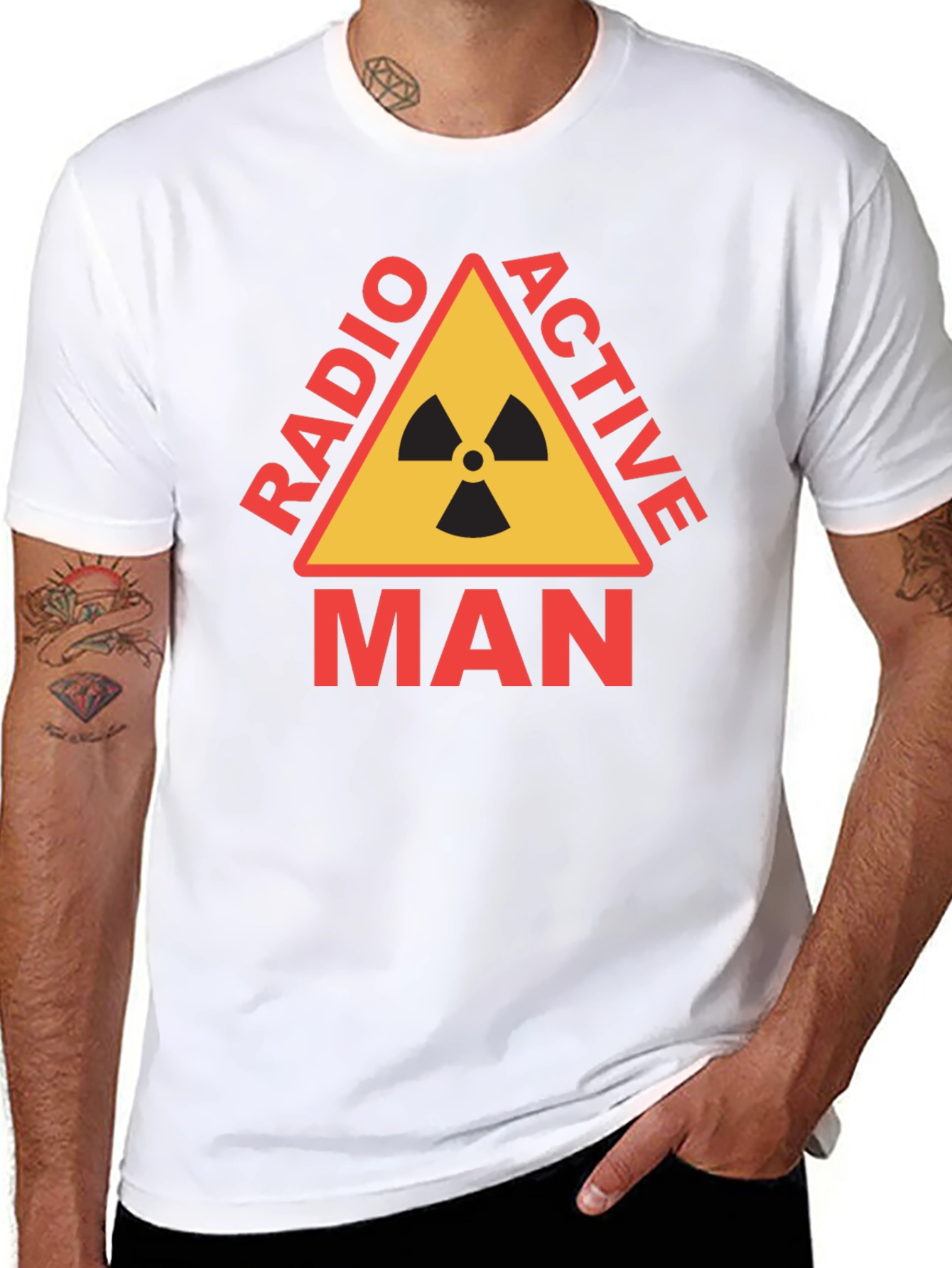 Black Radioactive Man T-Shirt - Nuclear Symbol Tee view 8