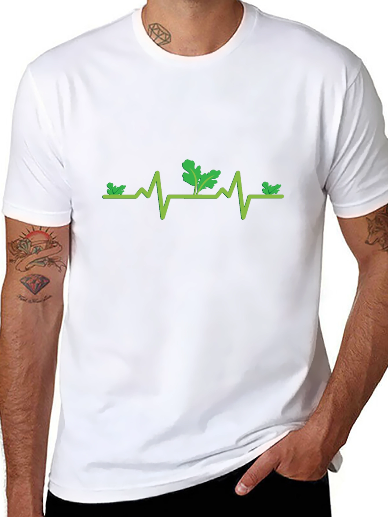 Black Nature's Pulse T-Shirt - Earth Day Tee view 8
