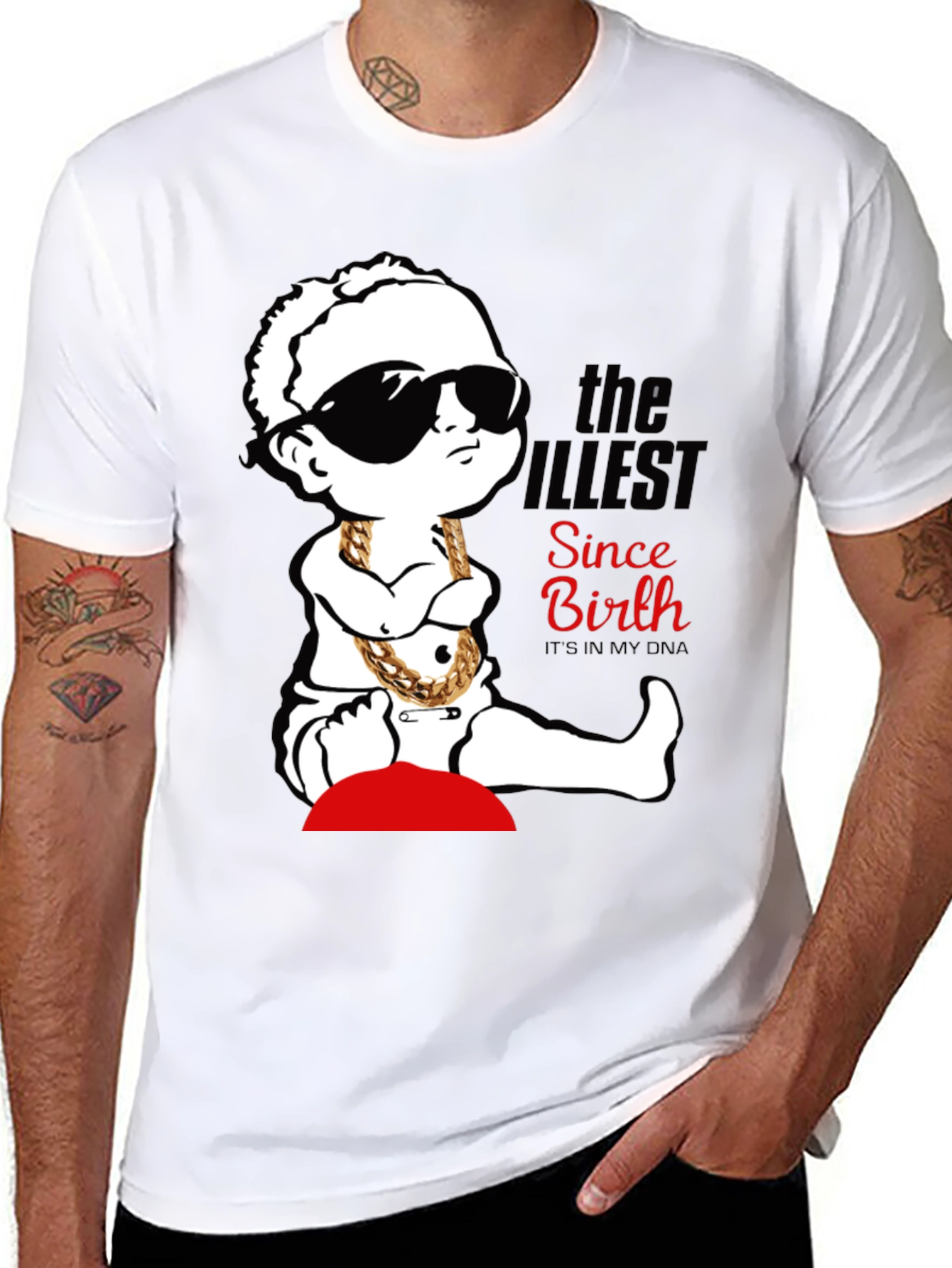 Cool Baby Graphic Tee - "The Illest Since Birth" Black T-Shirt - 8