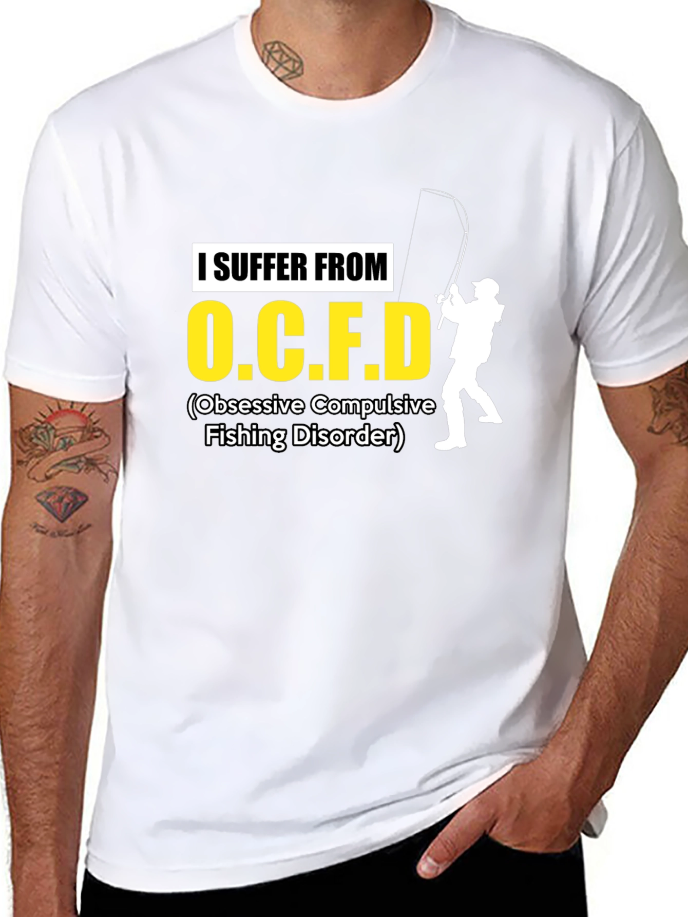 Black OCFD Fishing Disorder T-Shirt view 8