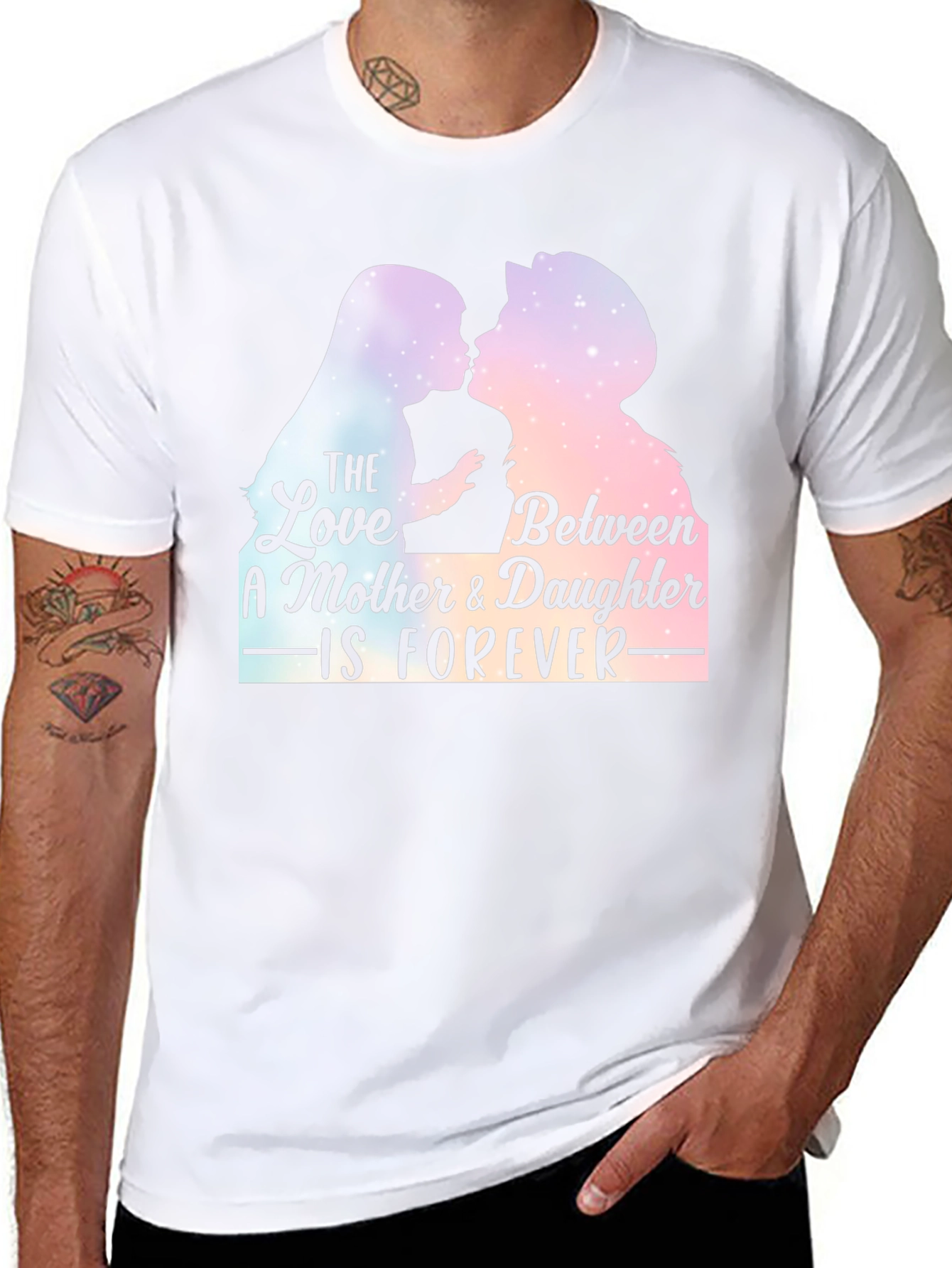 Black Mother & Daughter Forever T-Shirt - Black view 8
