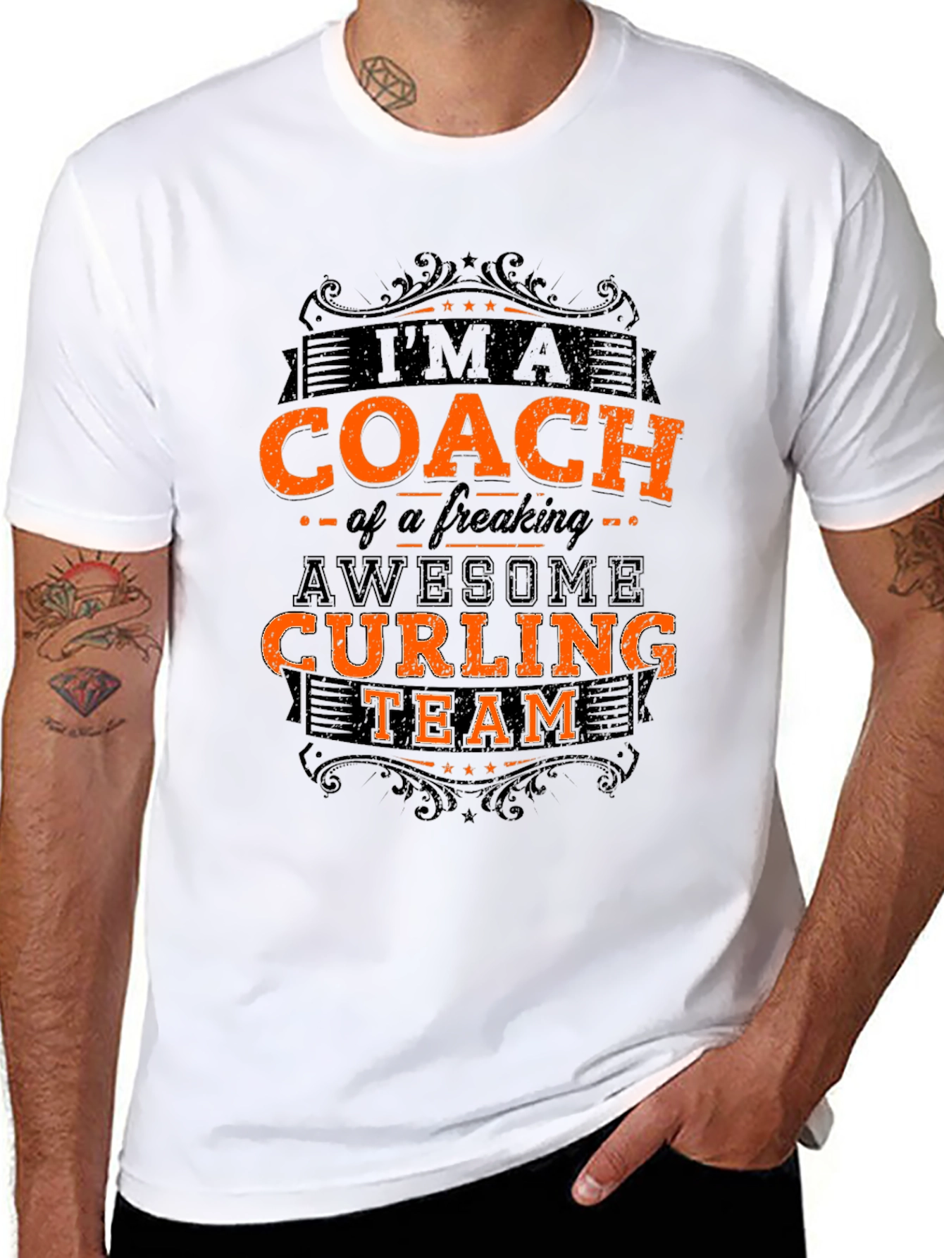 Curling Coach T-Shirt - Awesome Team Pride - 8