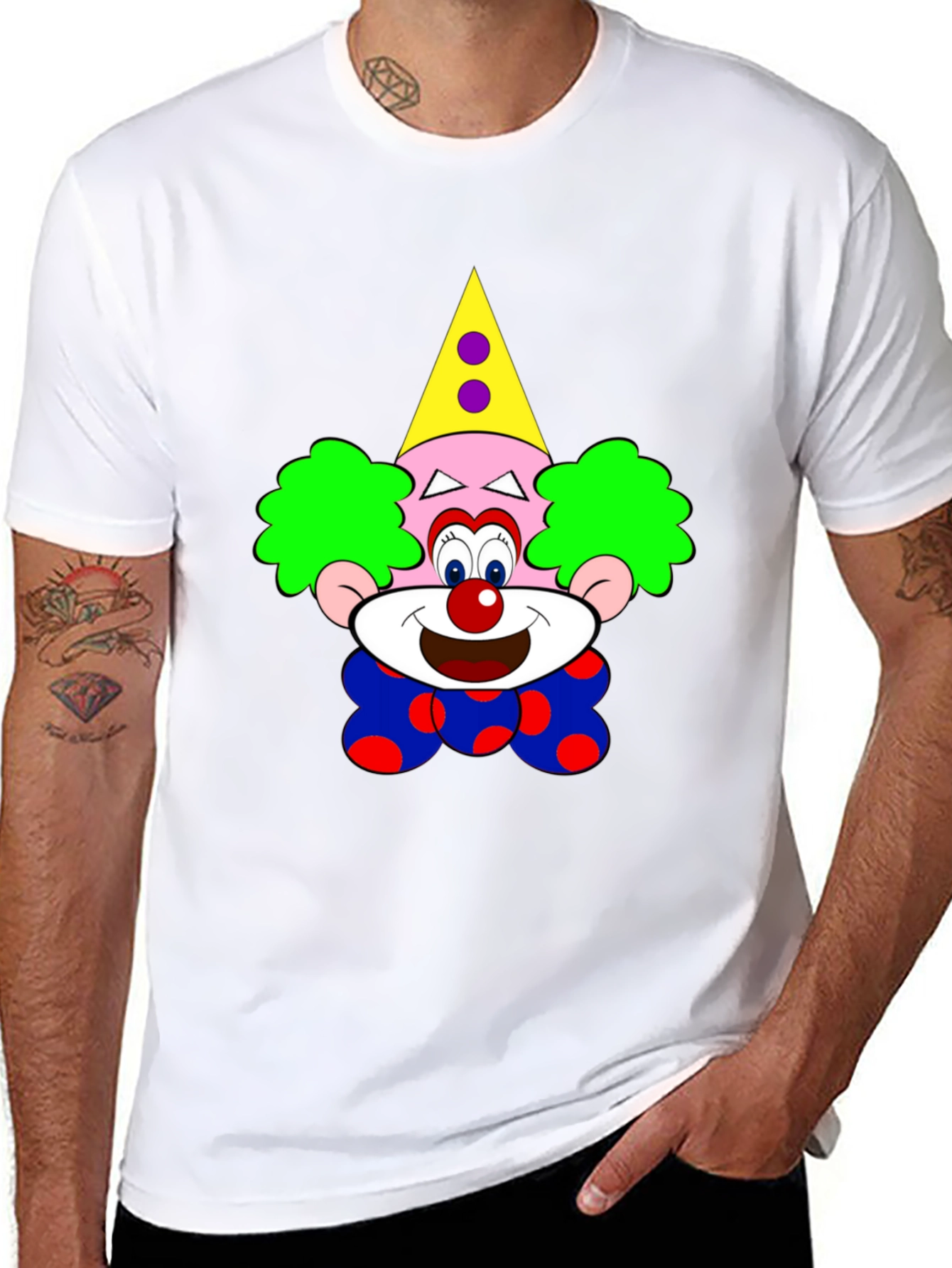 Black Clown Graphic Black T-Shirt - Fun & Unique! view 8