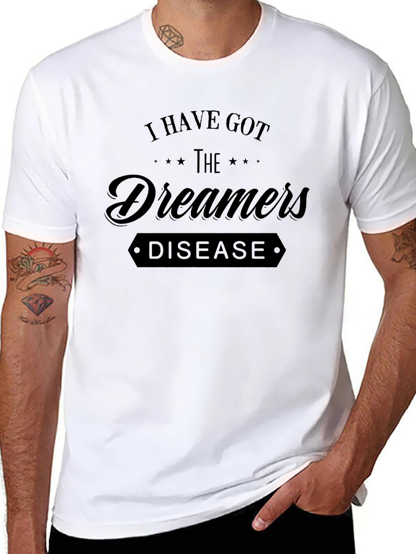 Dreamers Disease Graphic Tee - Black - 8