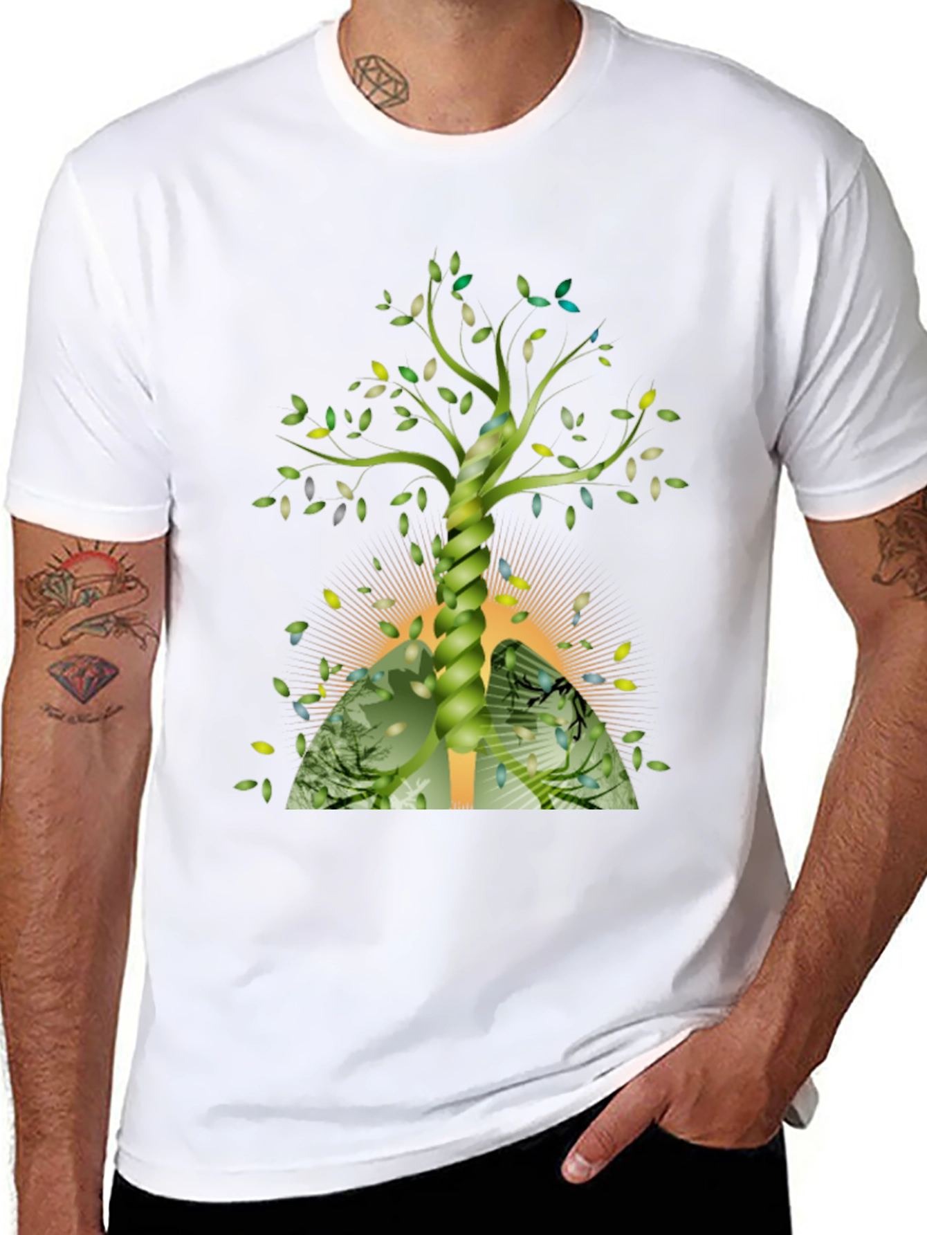 Tree of Life Lungs Graphic Tee - 8