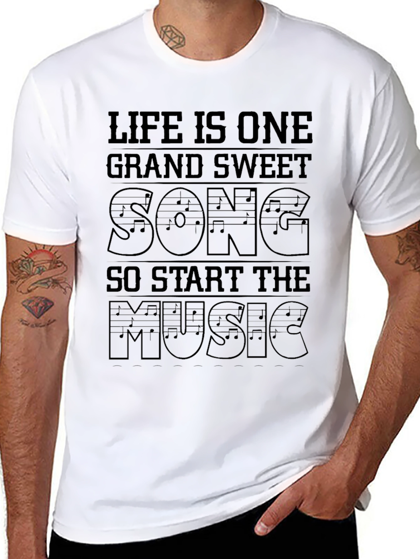 Black Life is One Grand Sweet Song Graphic Tee view 8