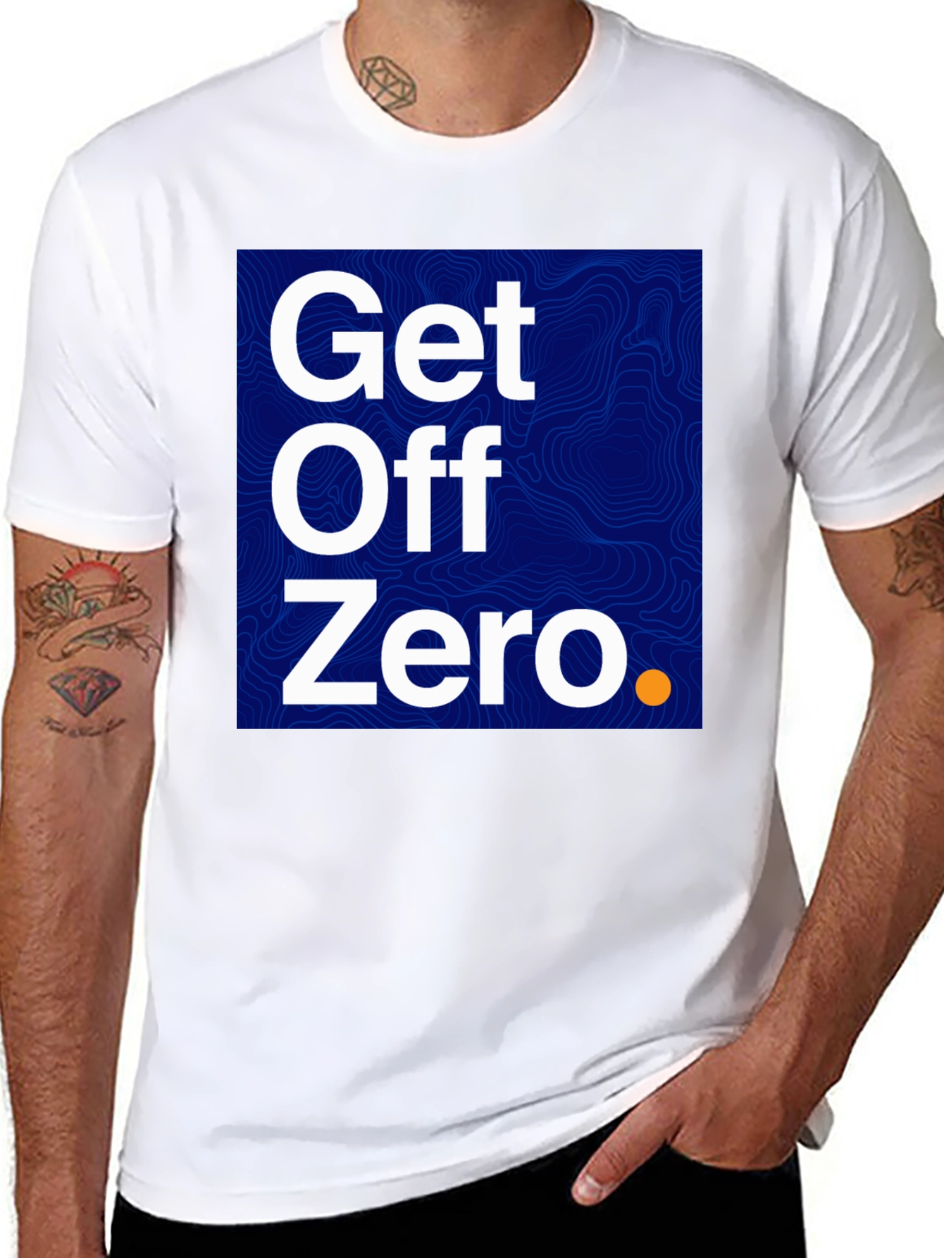 Black Get Off Zero Graphic Tee - Bold Statement Shirt view 8
