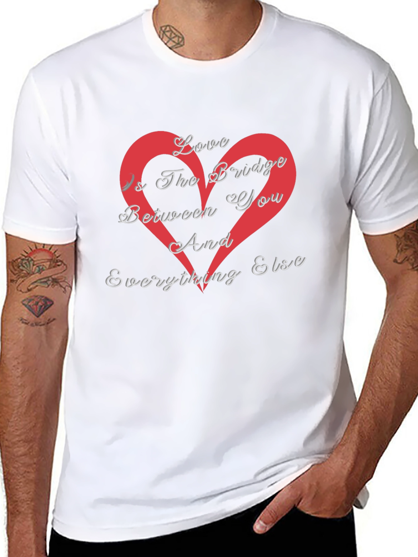Black Love Is The Bridge Graphic Tee view 8
