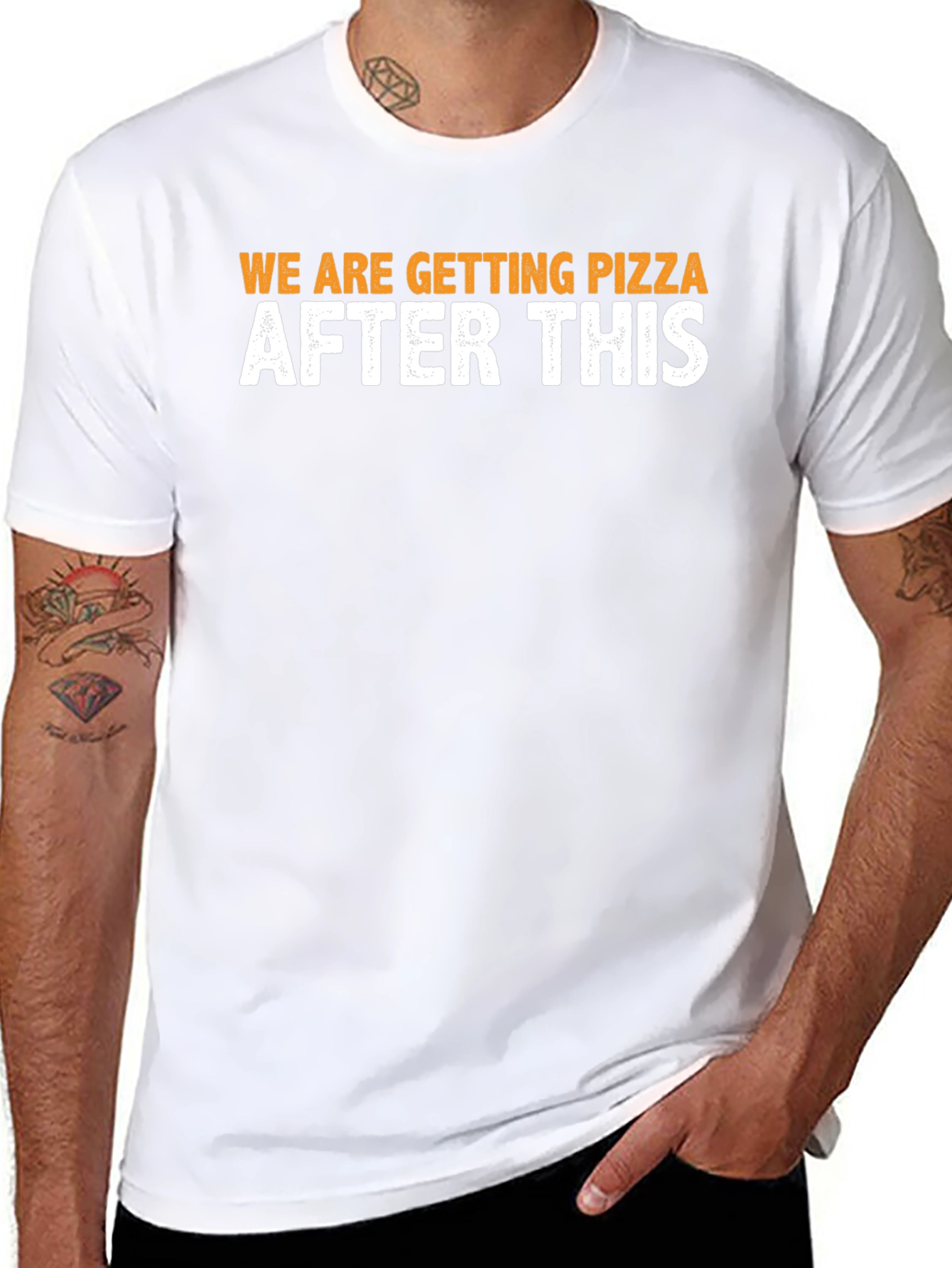 Black Pizza After This T-Shirt - Funny Foodie Tee view 8