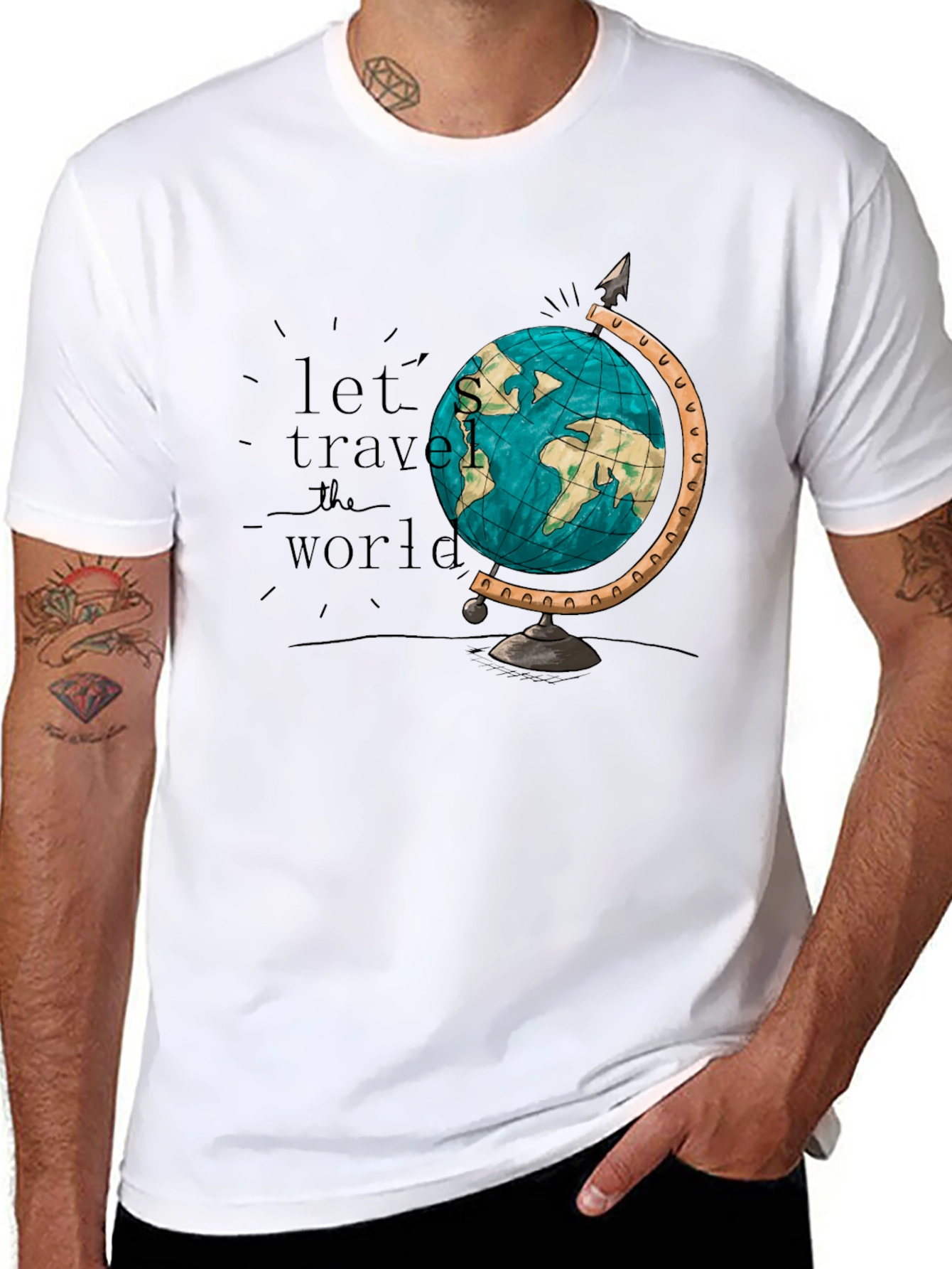 Travel the World Graphic Tee - 8