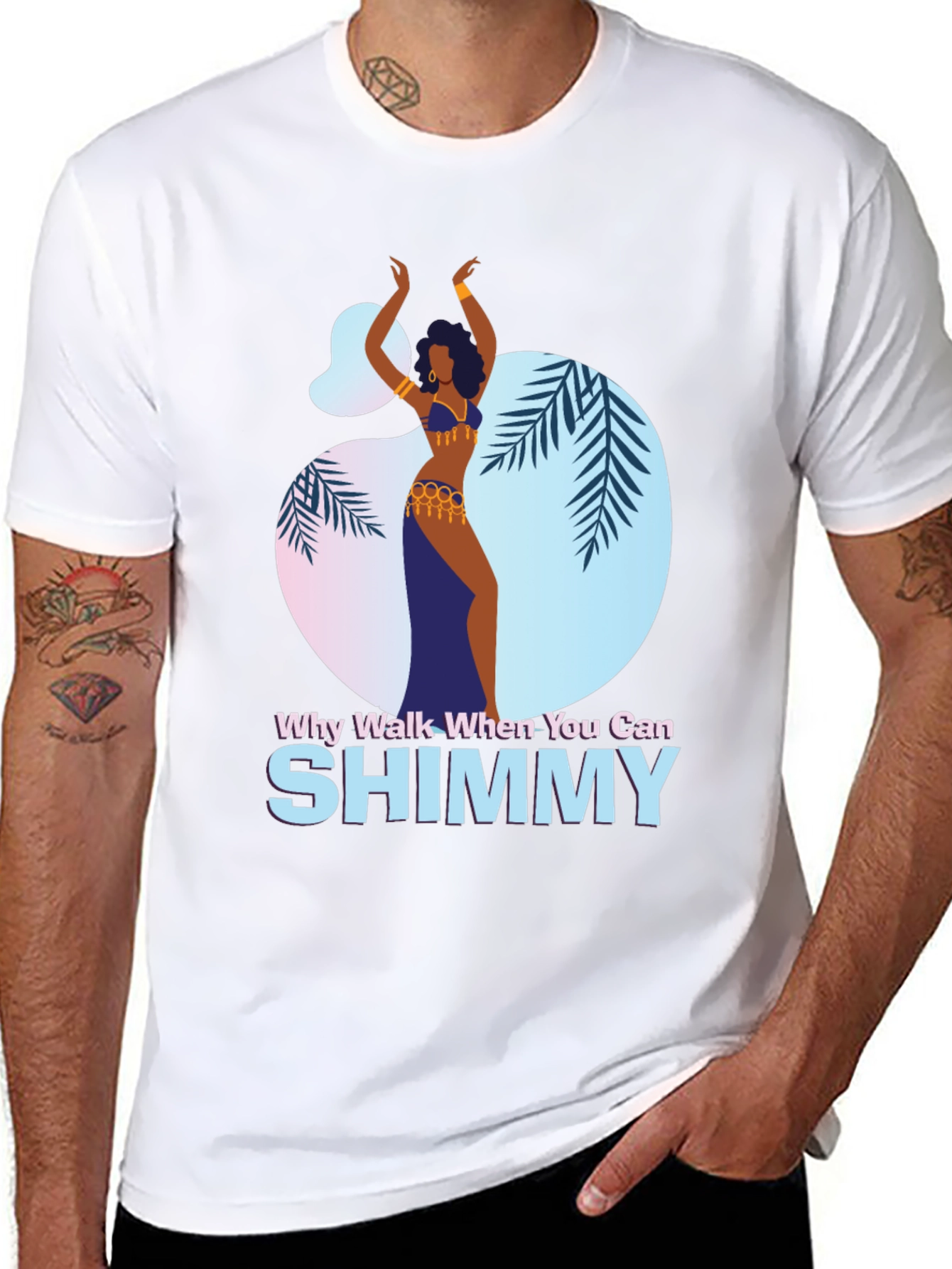 Black Shimmy Dance Graphic Tee - Why Walk When You Can Shimmy view 8