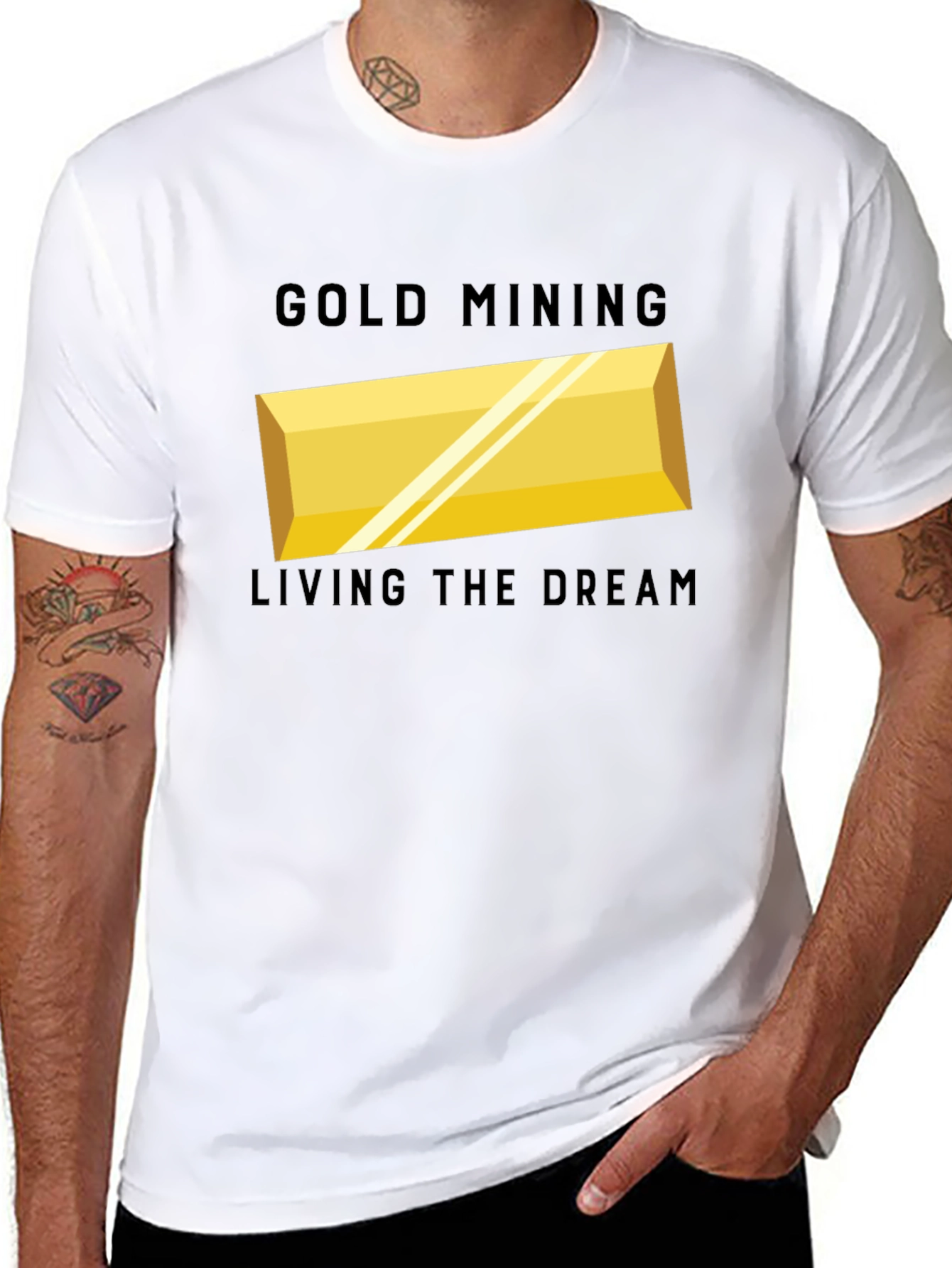Black Gold Mining Living The Dream T-Shirt view 8