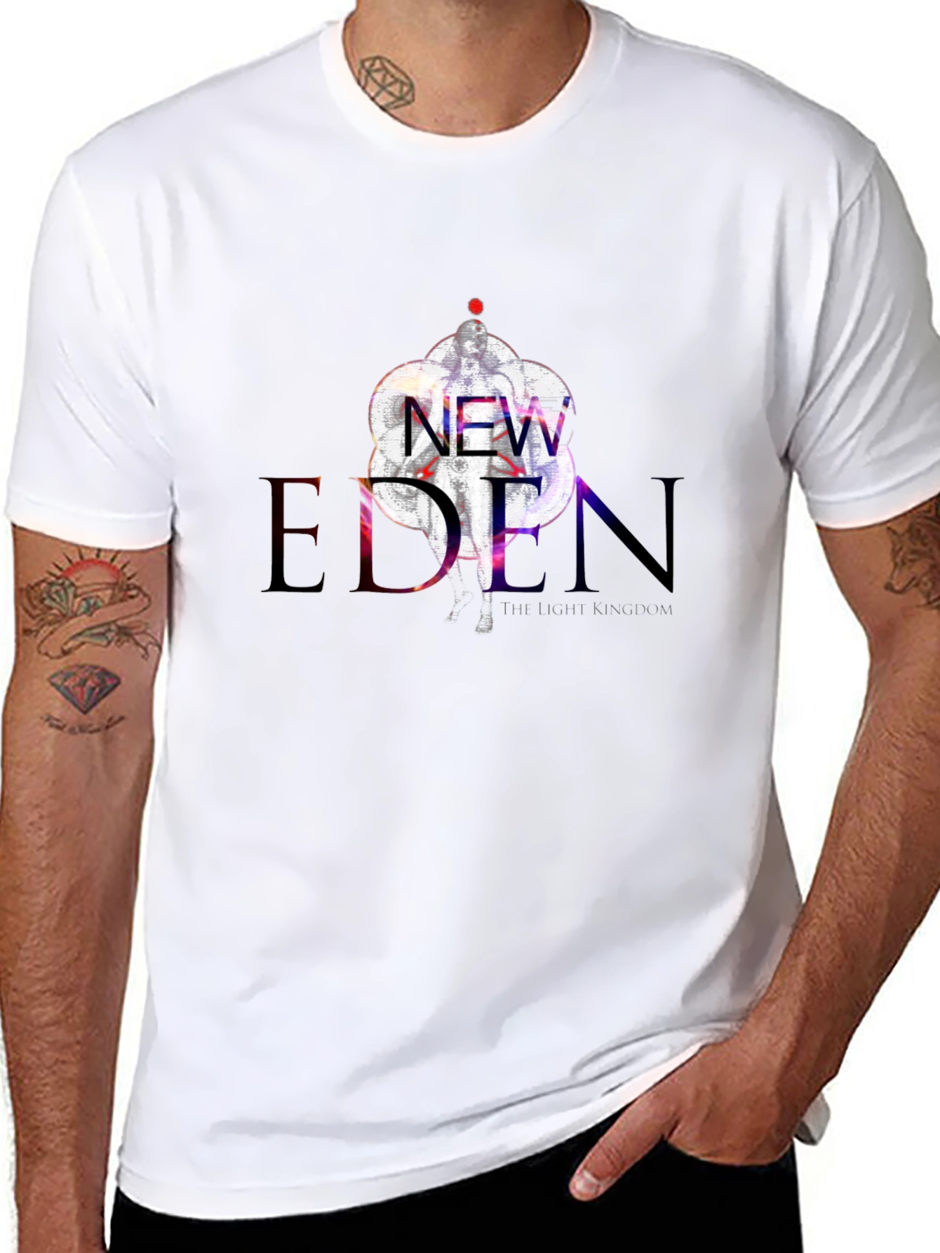 Black New Eden Graphic Tee - Stylish Black T-Shirt view 8