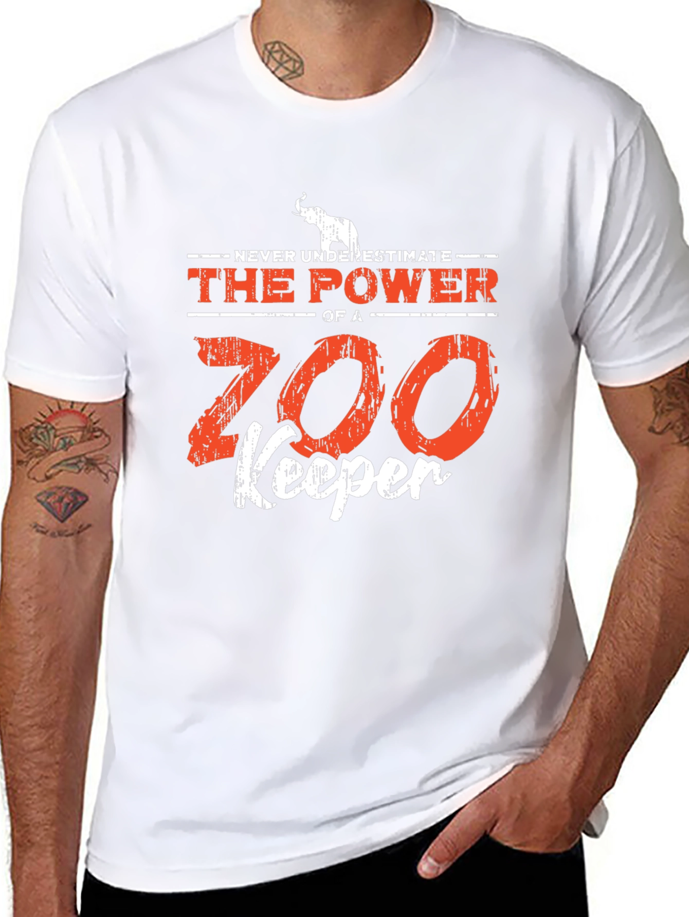 Black Zoo Keeper Power T-Shirt view 8