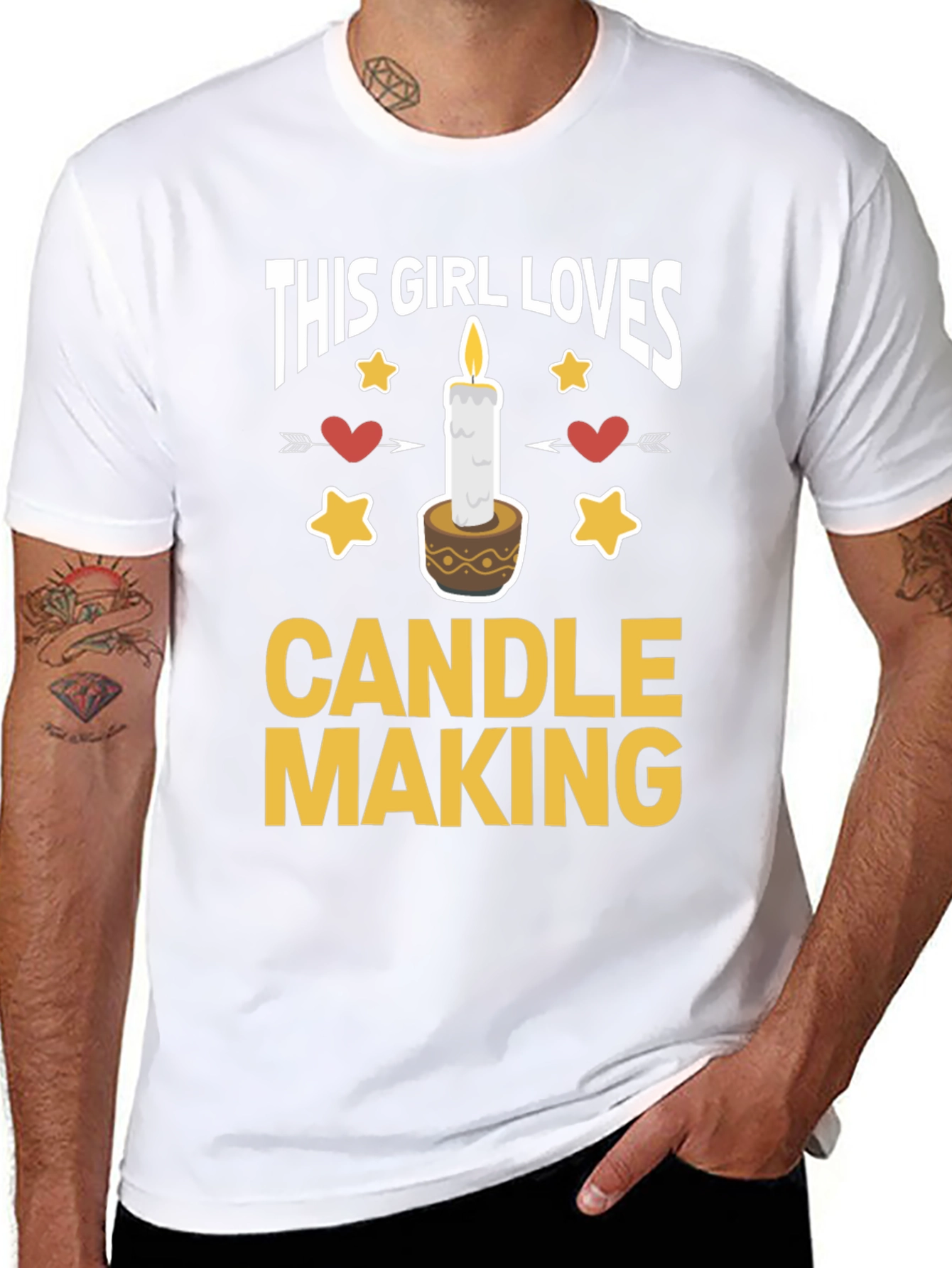 Black This Girl Loves Candle Making T-Shirt view 8