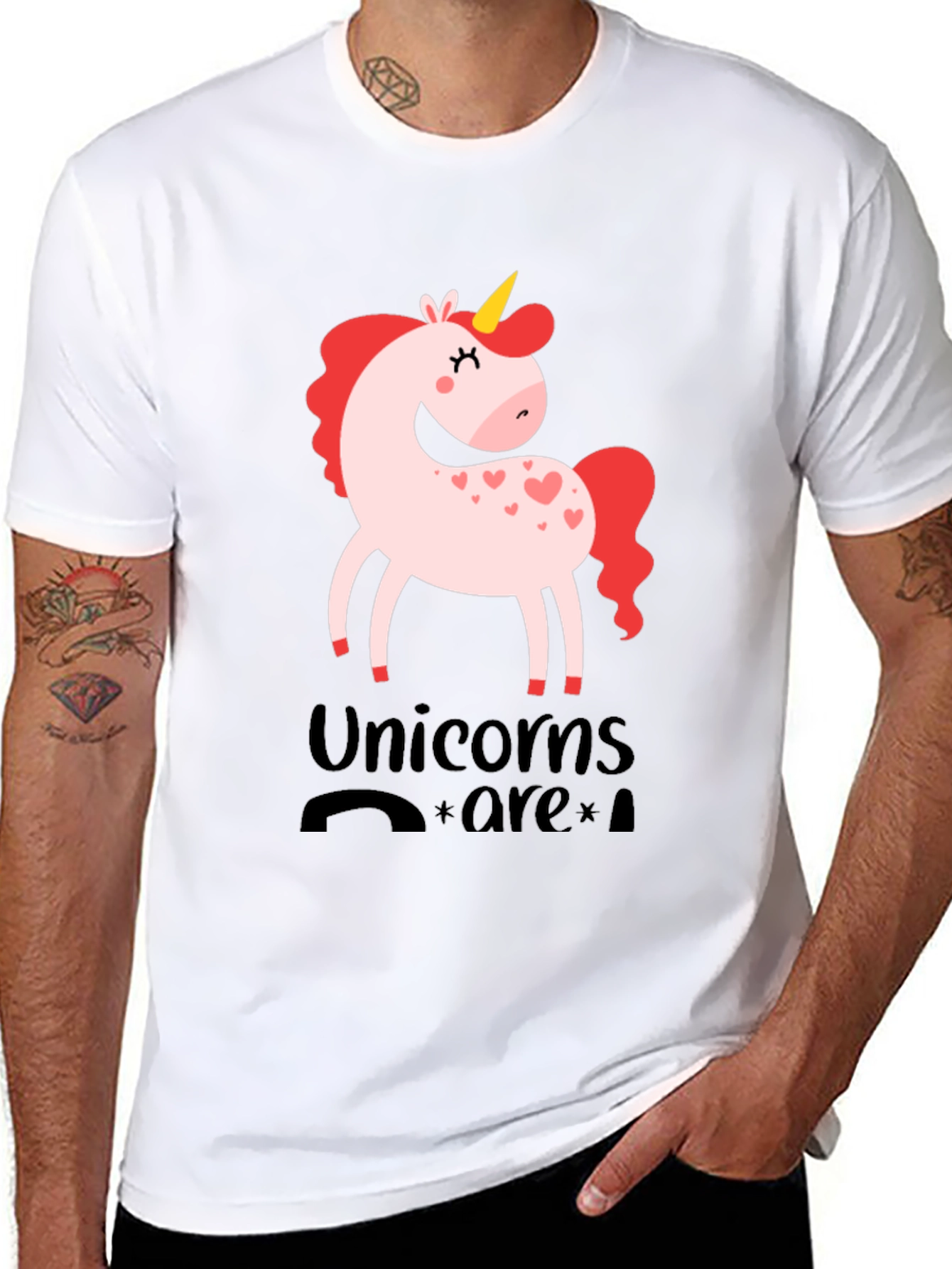 Black Unicorns Are Real Graphic Tee view 8