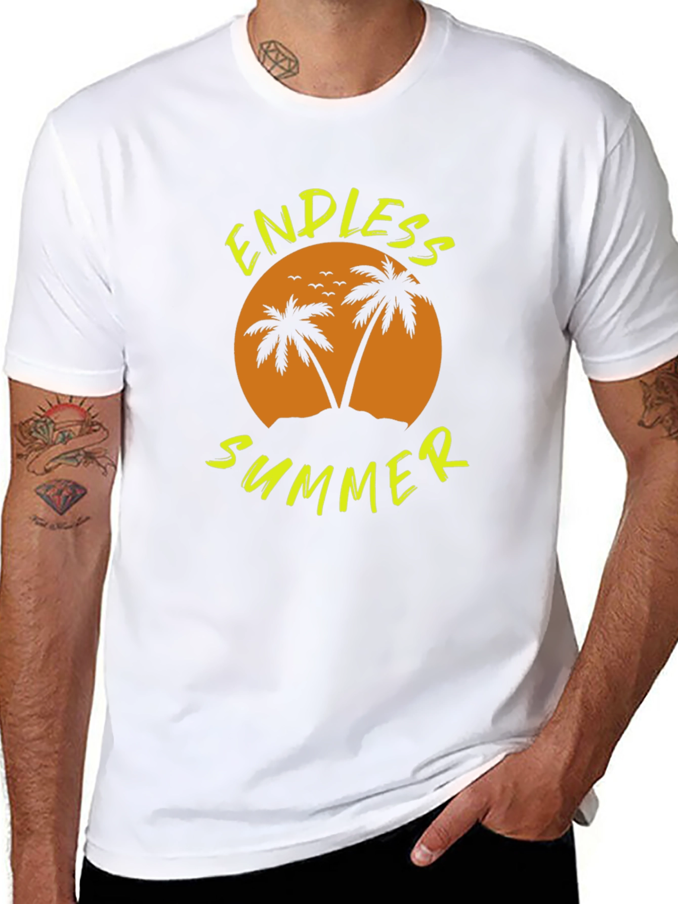 Black Endless Summer Graphic Black T-Shirt view 8