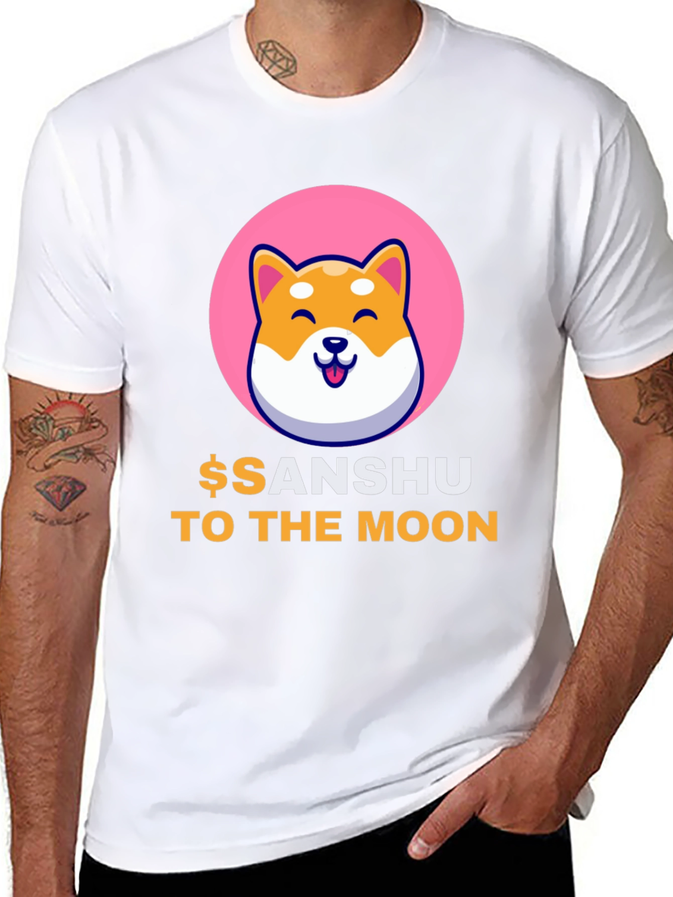 Black Sanshu Crypto T-Shirt - To the Moon! view 8
