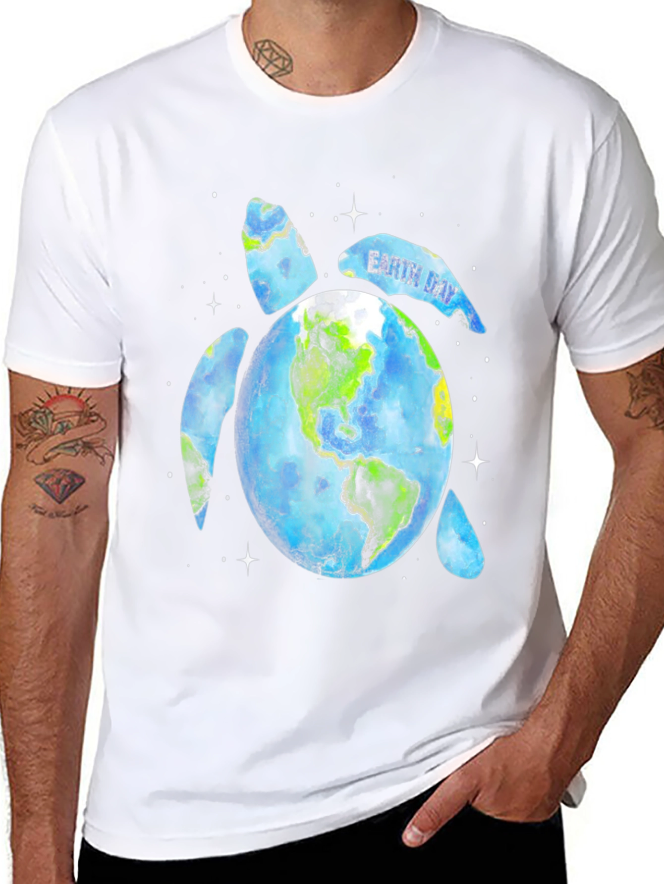 Earth Day Turtle Graphic Tee - 8