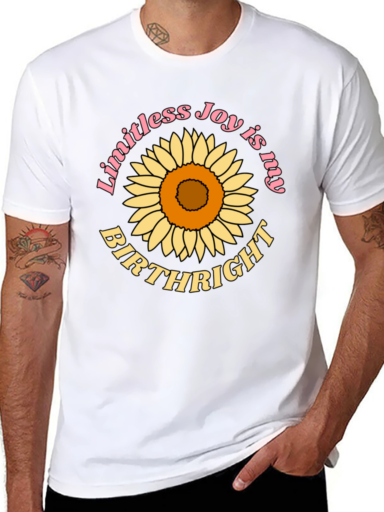 Black Limitless Joy Sunflower Graphic Tee view 8