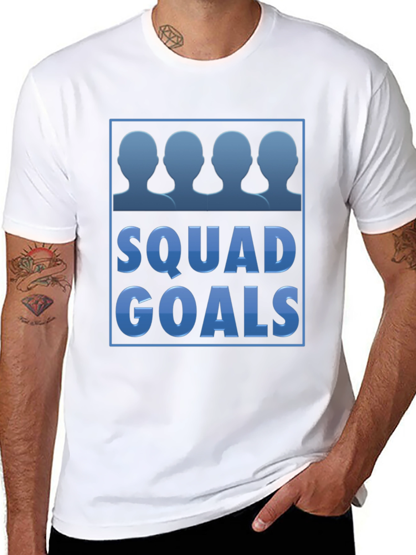 Black Squad Goals Graphic Tee view 8