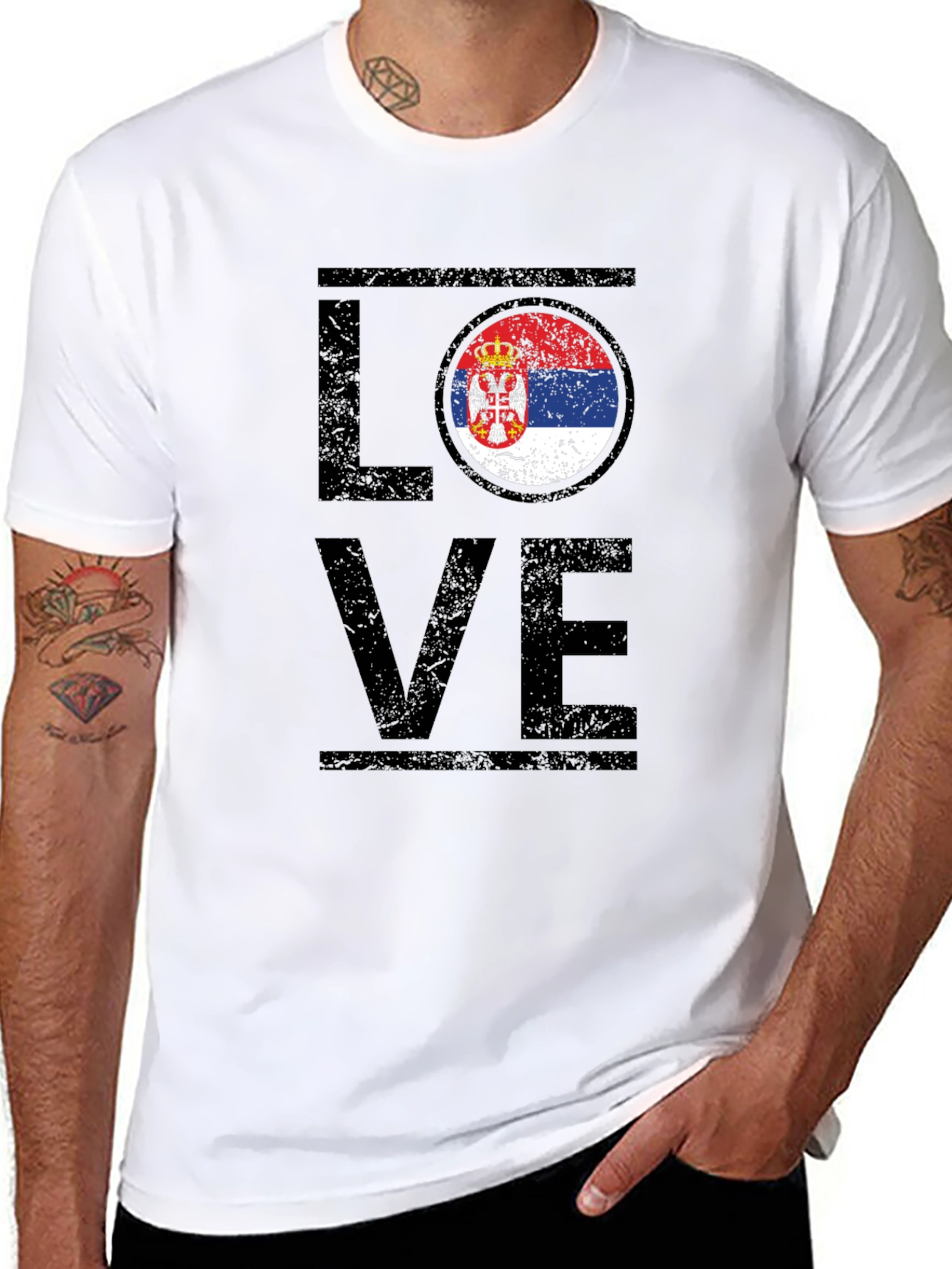 Serbia Flag Love T-Shirt - Serbian Pride Tee - 8