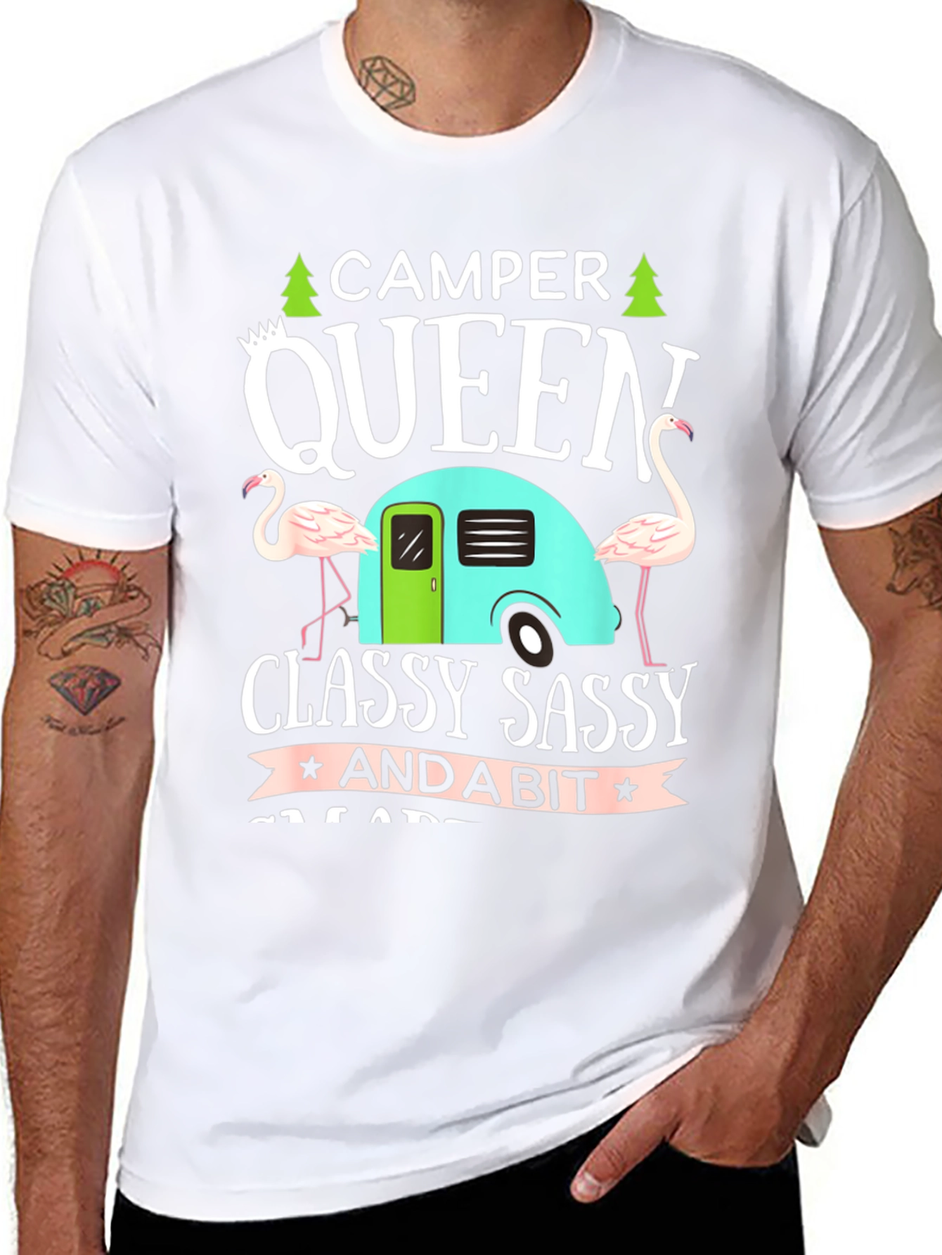 Camper Queen T-Shirt - Classy Sassy Graphic Tee - 8