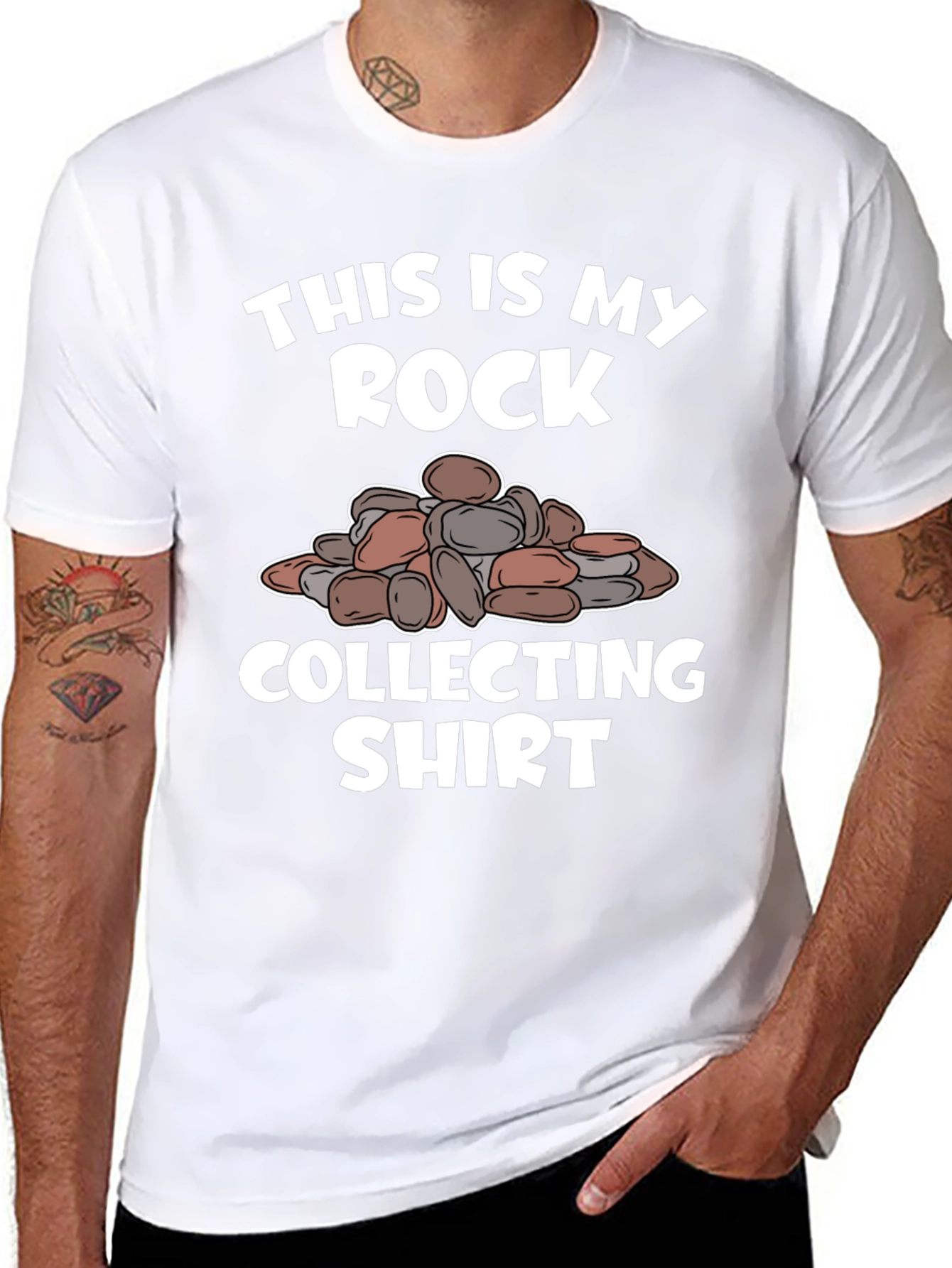 Black Rock Collecting Shirt - Funny Rockhound Tee view 8