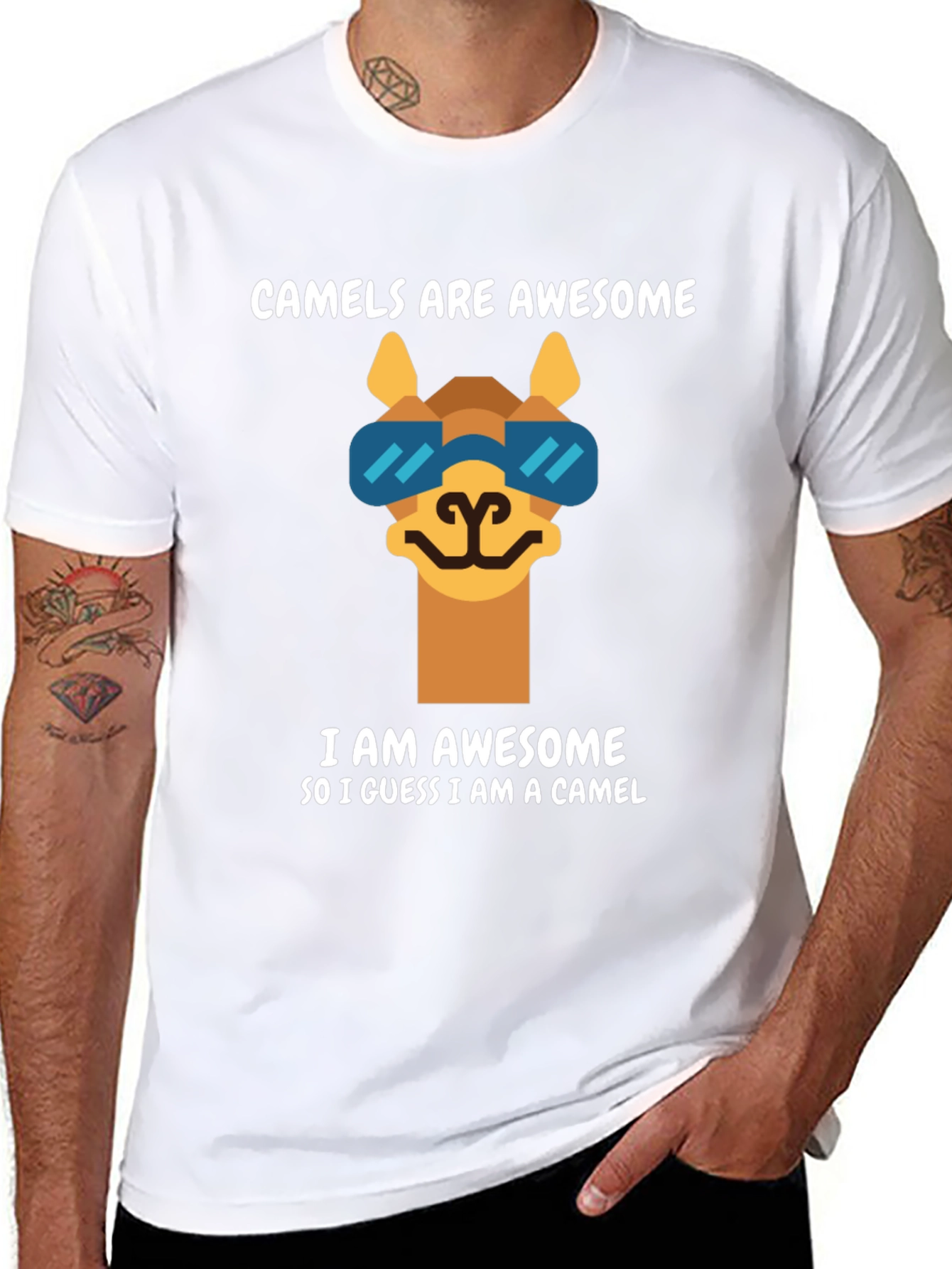 Black Camels Are Awesome T-Shirt view 8