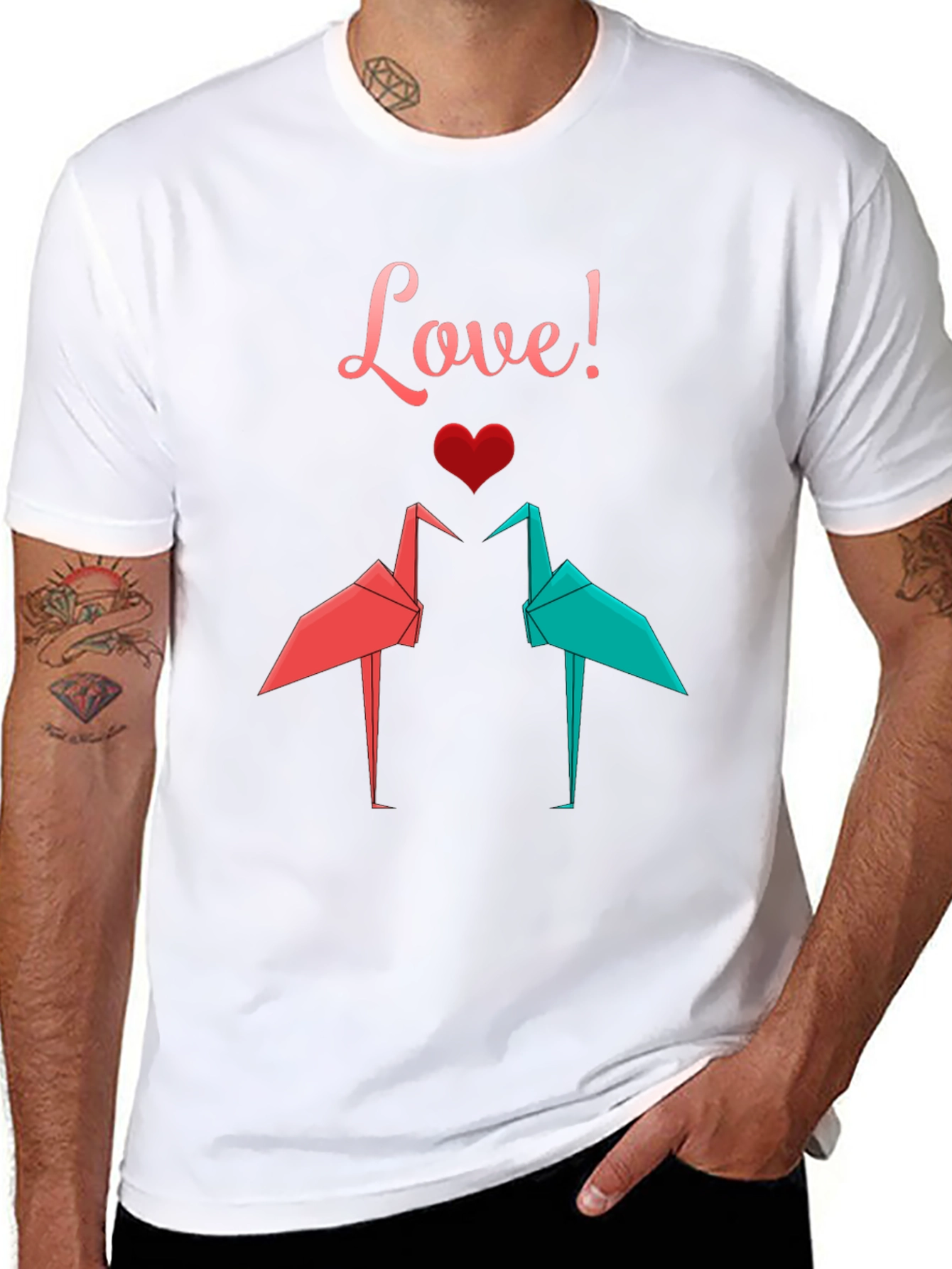 Love Origami Crane T-Shirt - 8