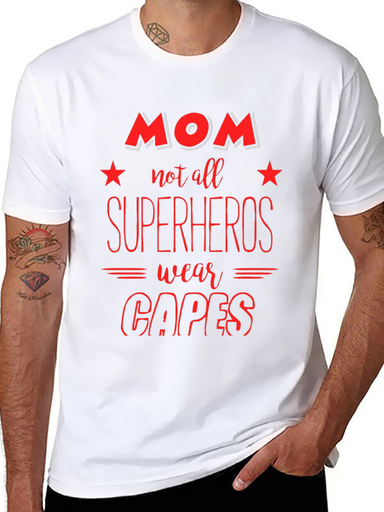 Mom Superheroes T-Shirt: Cape Optional - 8